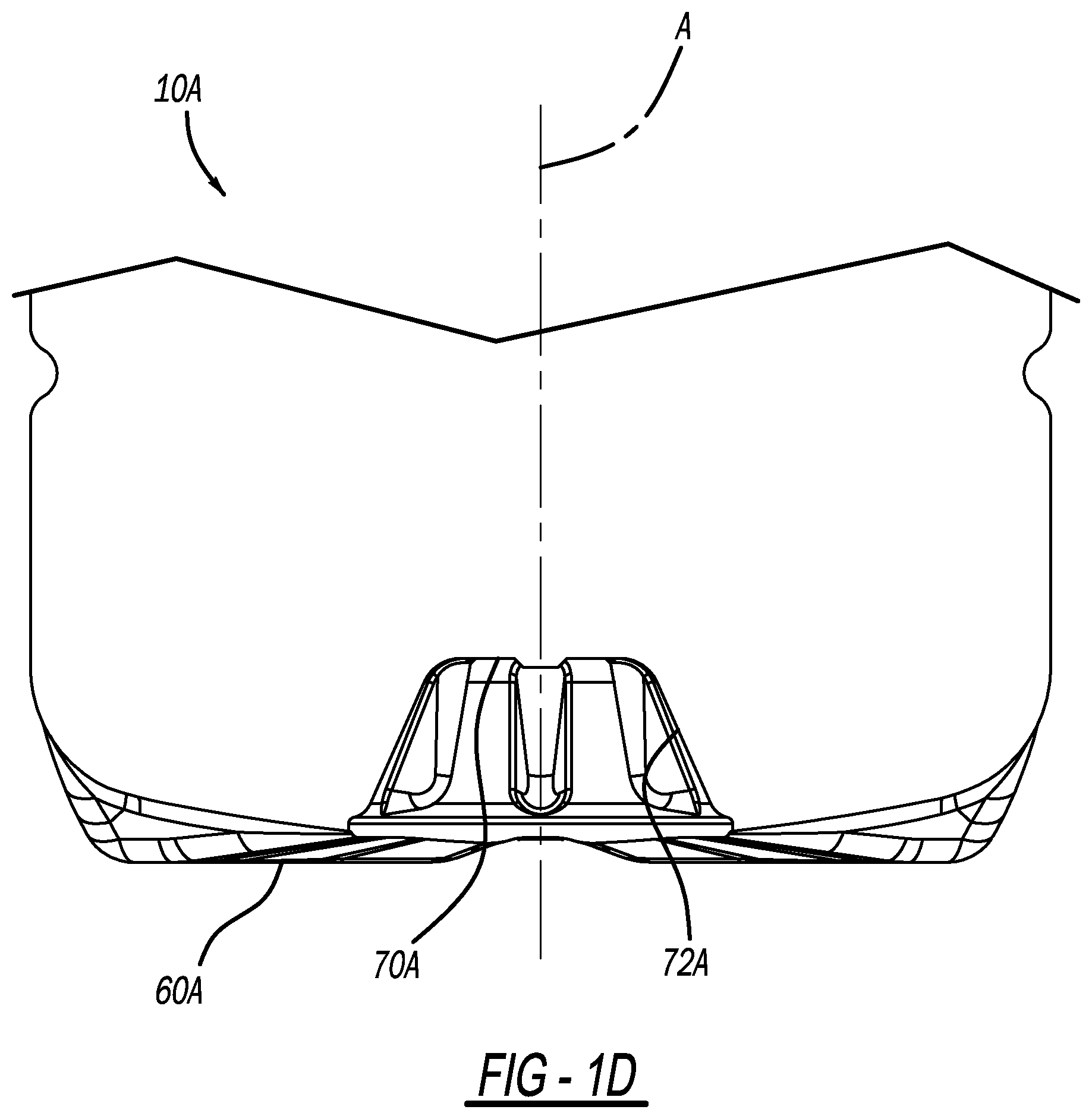 Patent US12139296 Figure 4 – Multi-serve container with oval cross-section