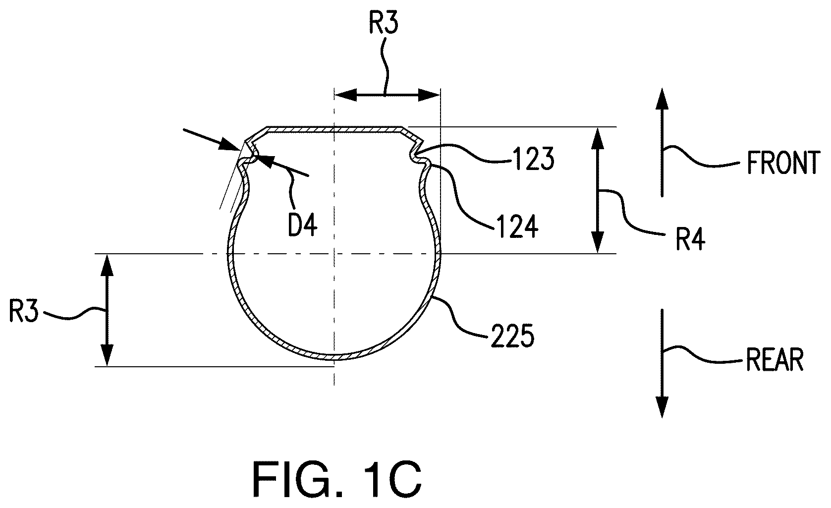 Patent US12139298 Figure 3 – Hot-fillable plastic container