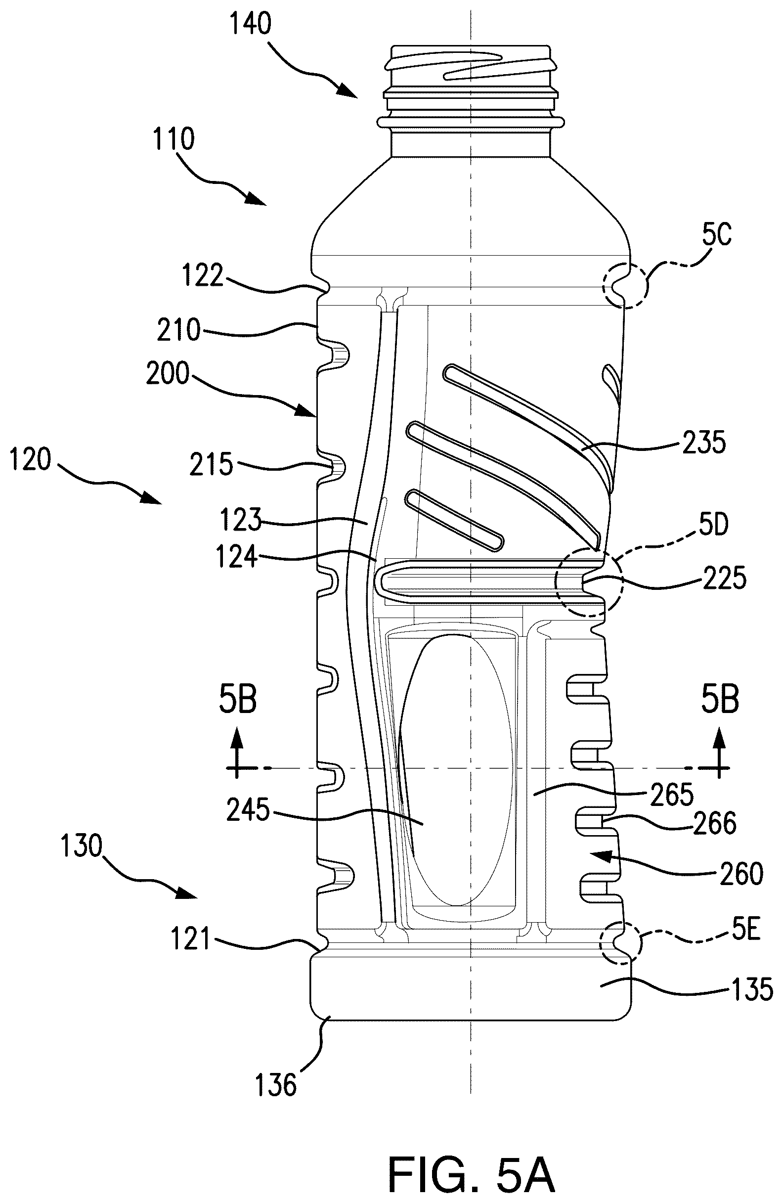 Patent US12139298 Figure 12 – Hot-fillable plastic container