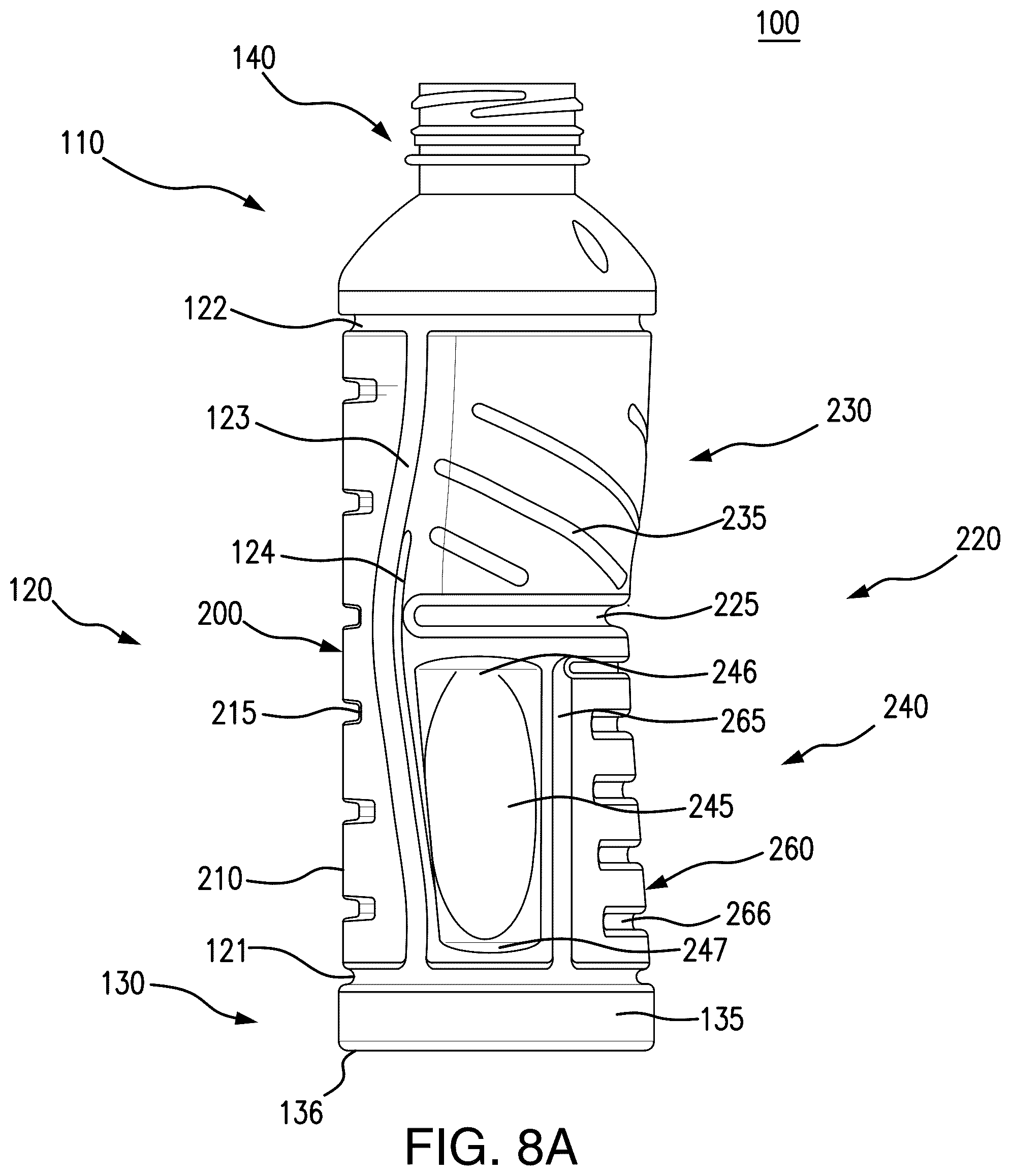 Patent US12139298 Figure 19 – Hot-fillable plastic container
