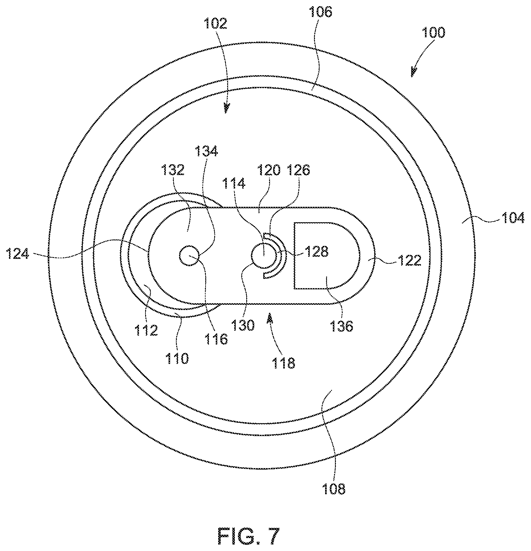 Patent US12139299 Figure 5 – Resealable beverage can lid