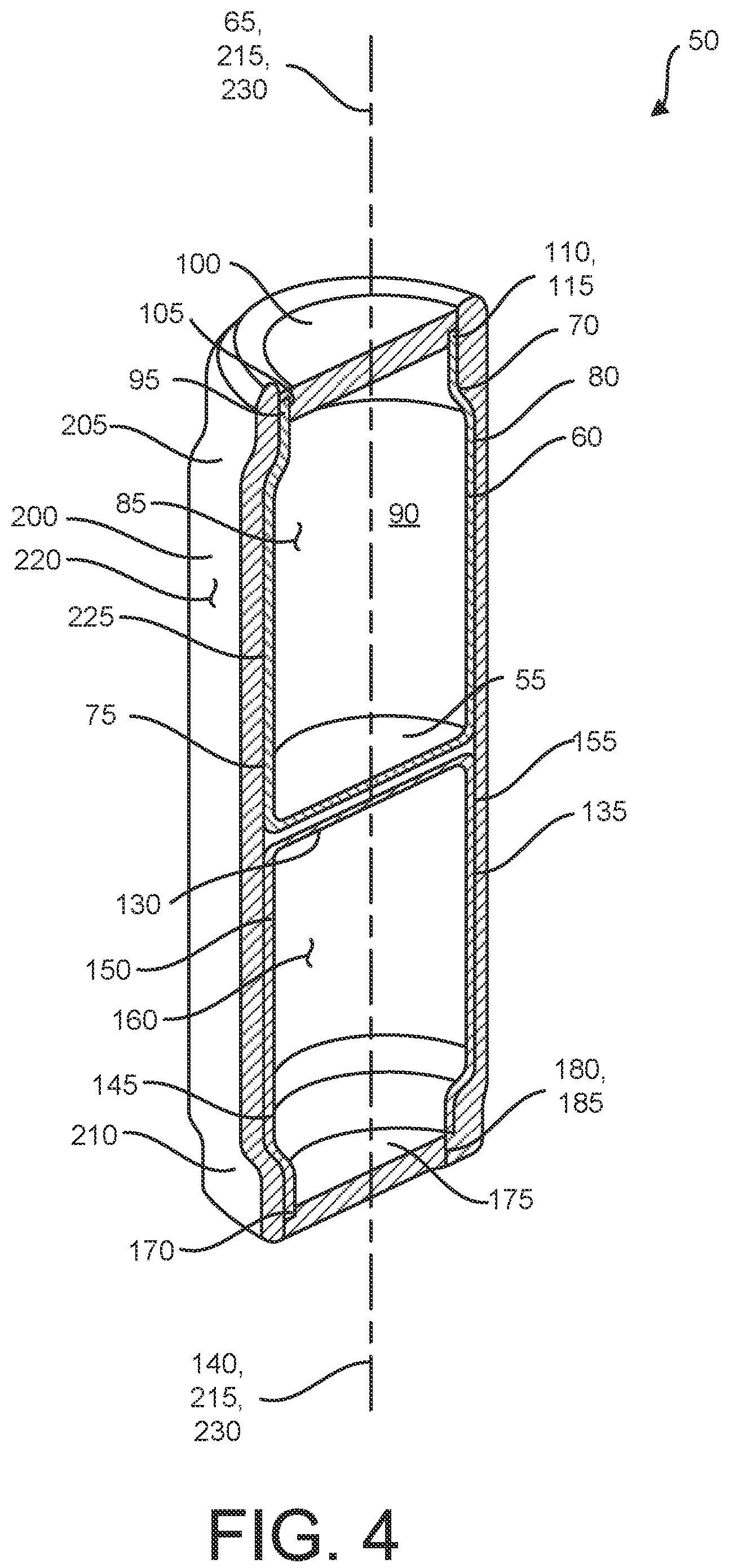 Patent US12139301 Figure 4 – Segmented shortwise container volume apparatus
