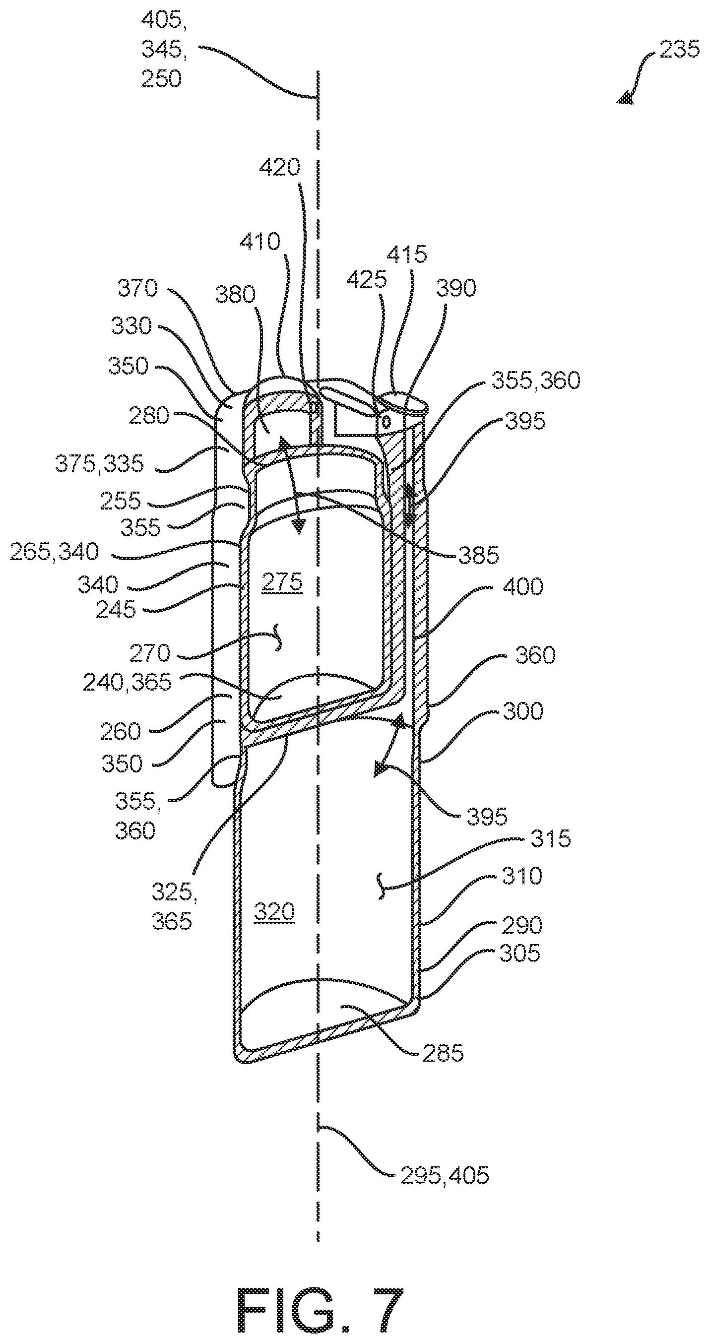 Patent US12139301 Figure 7 – Segmented shortwise container volume apparatus