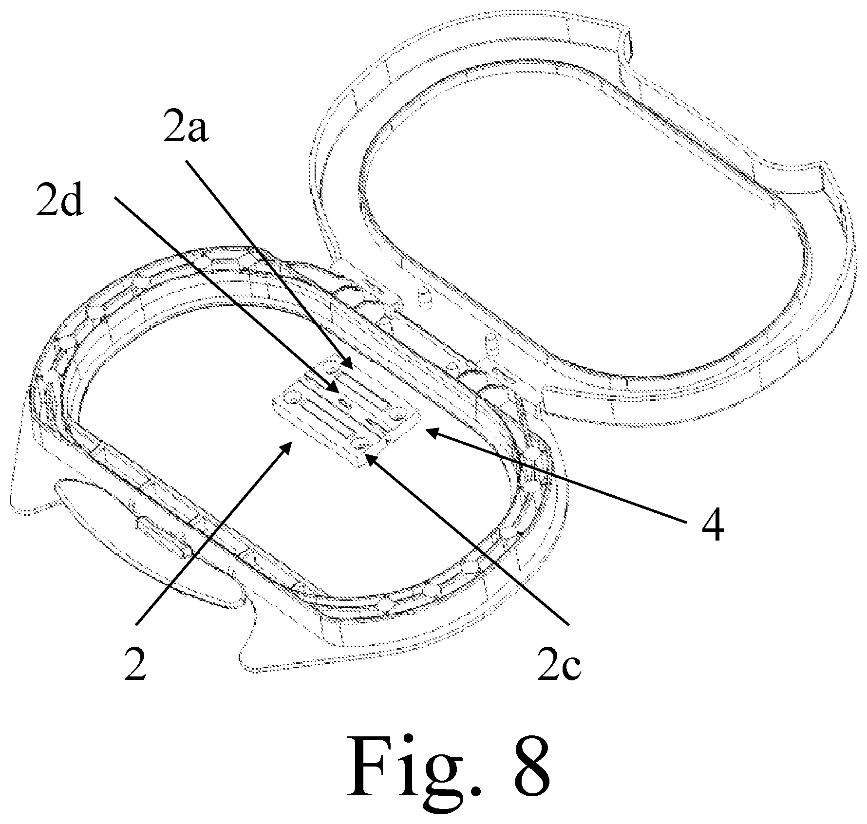 Patent US12139305 Figure 8 – Extruded spring strap for container and packaging applications