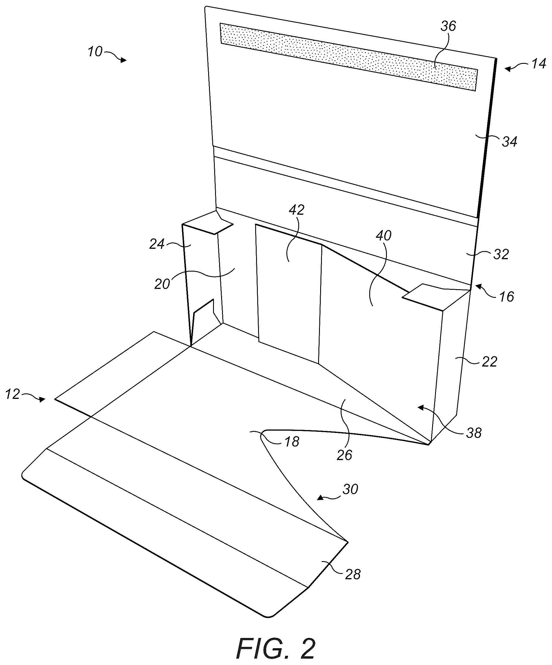Patent US12139309 Figure 2 – Method of making blank