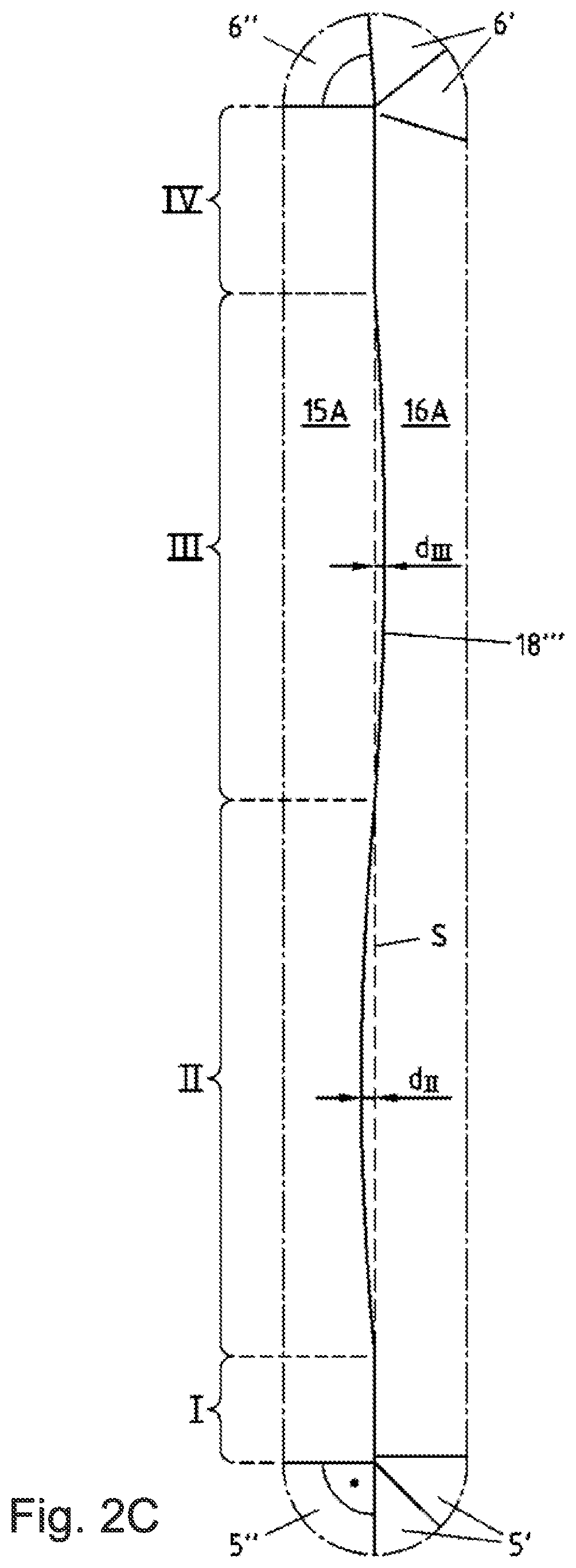 Patent US12139310 Figure 8 – Flat-shaped composite material, package sleeve and package with curved edges