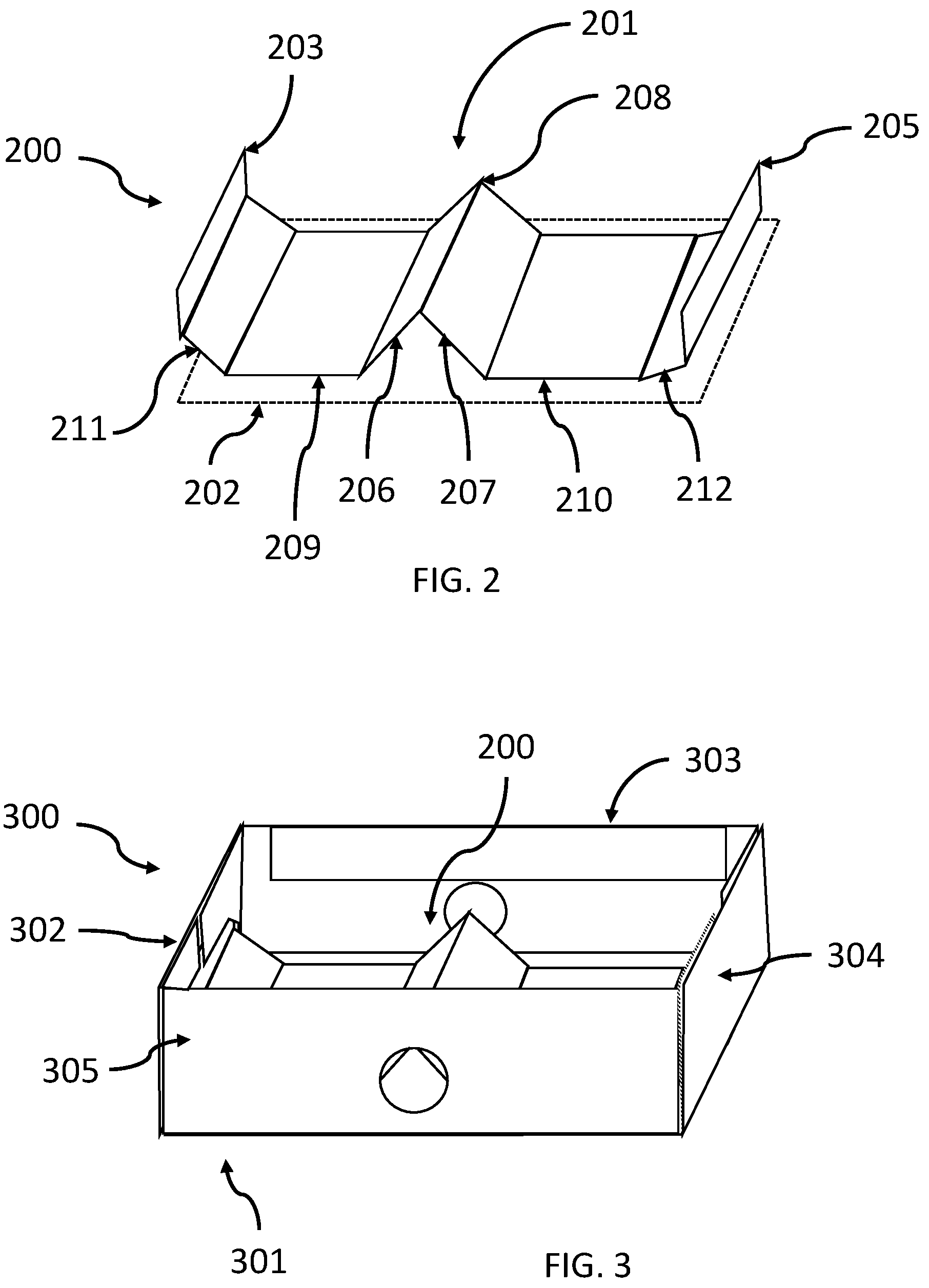 Patent US12139311 Figure 3 – Cardboard support element