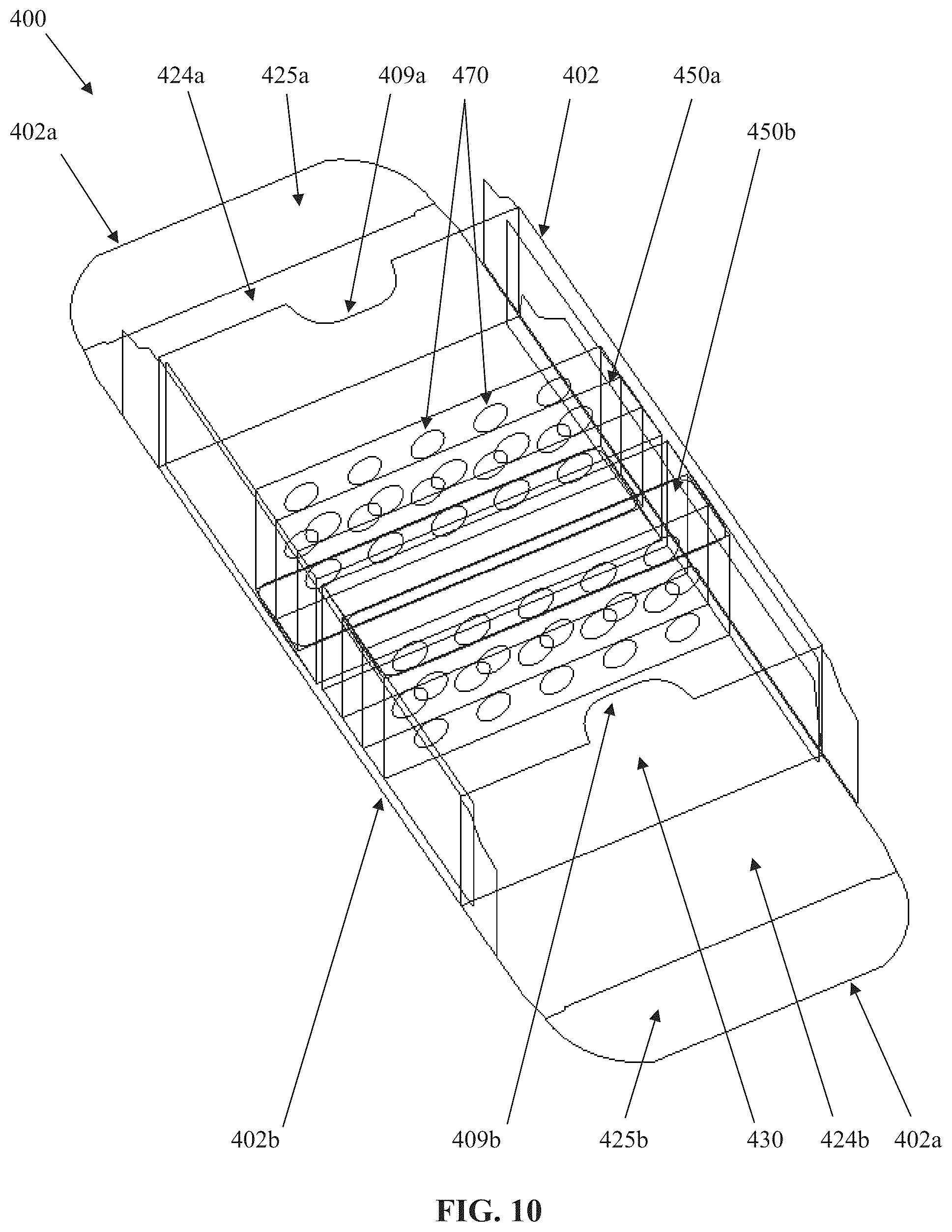 Patent US12139312 Figure 10 – Packaging for an aerosol delivery device and consumable components