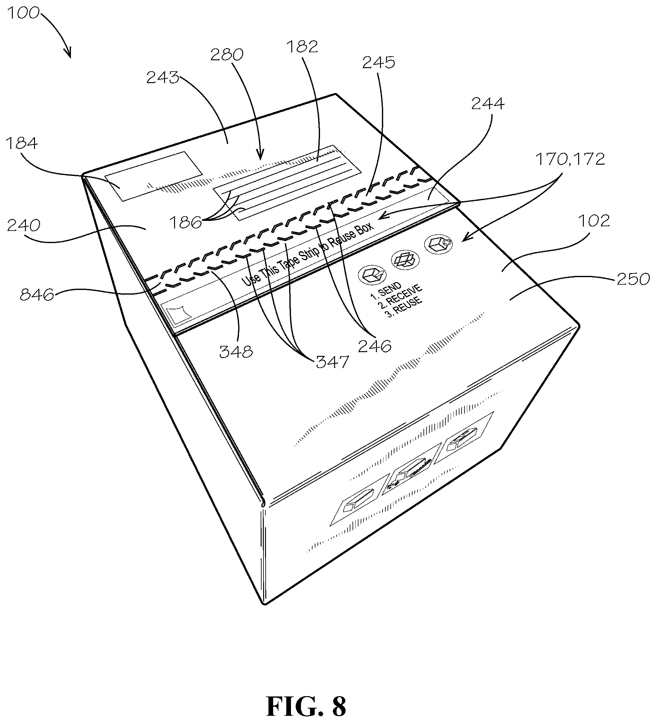 Patent US12139313 Figure 6 – Dual use box