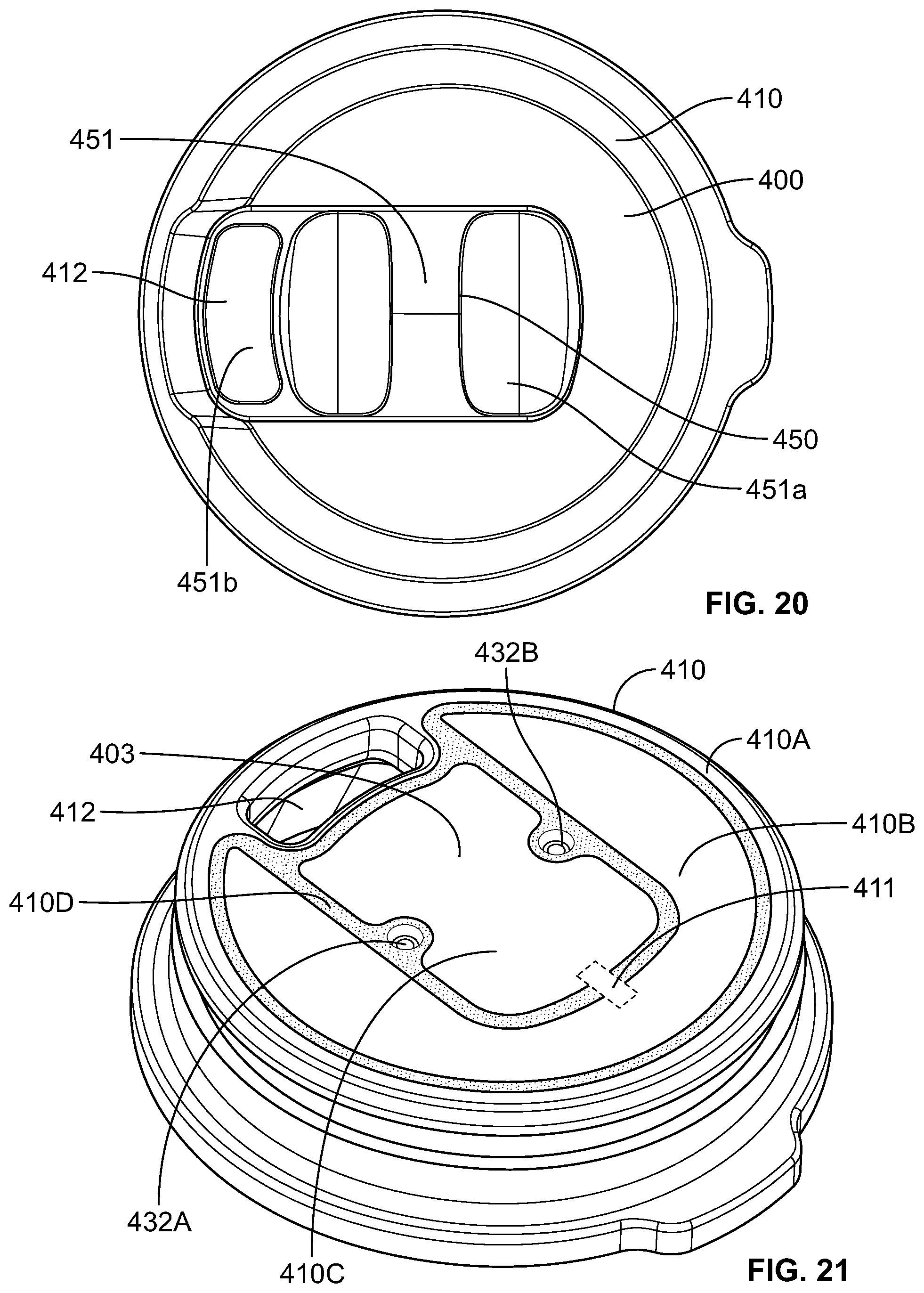 Patent US12139316 Figure 12 – Closure and lid and method of forming closure and lid