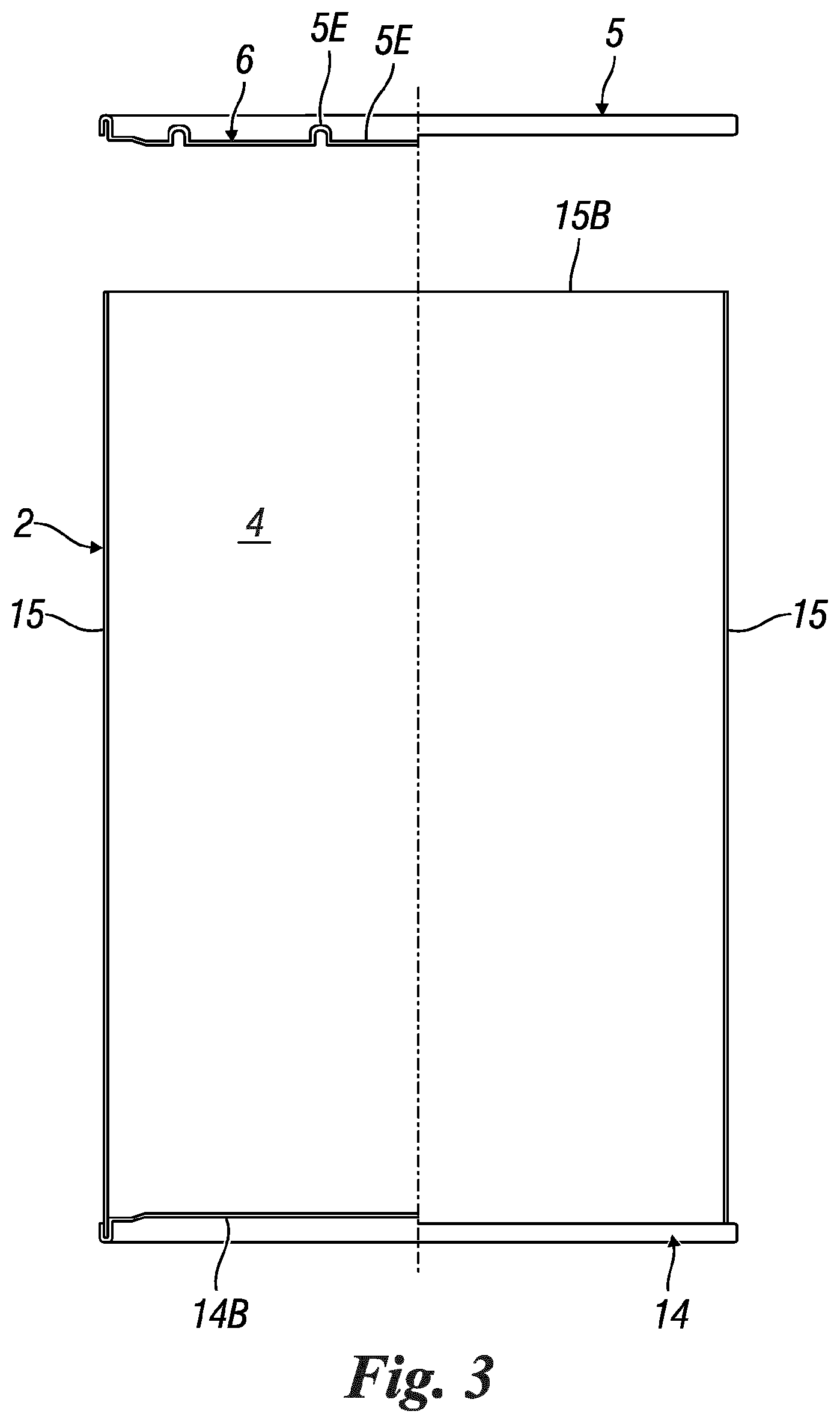 Patent US12139318 Figure 3 – Container for liquid food substances, in particular alcoholic beverages