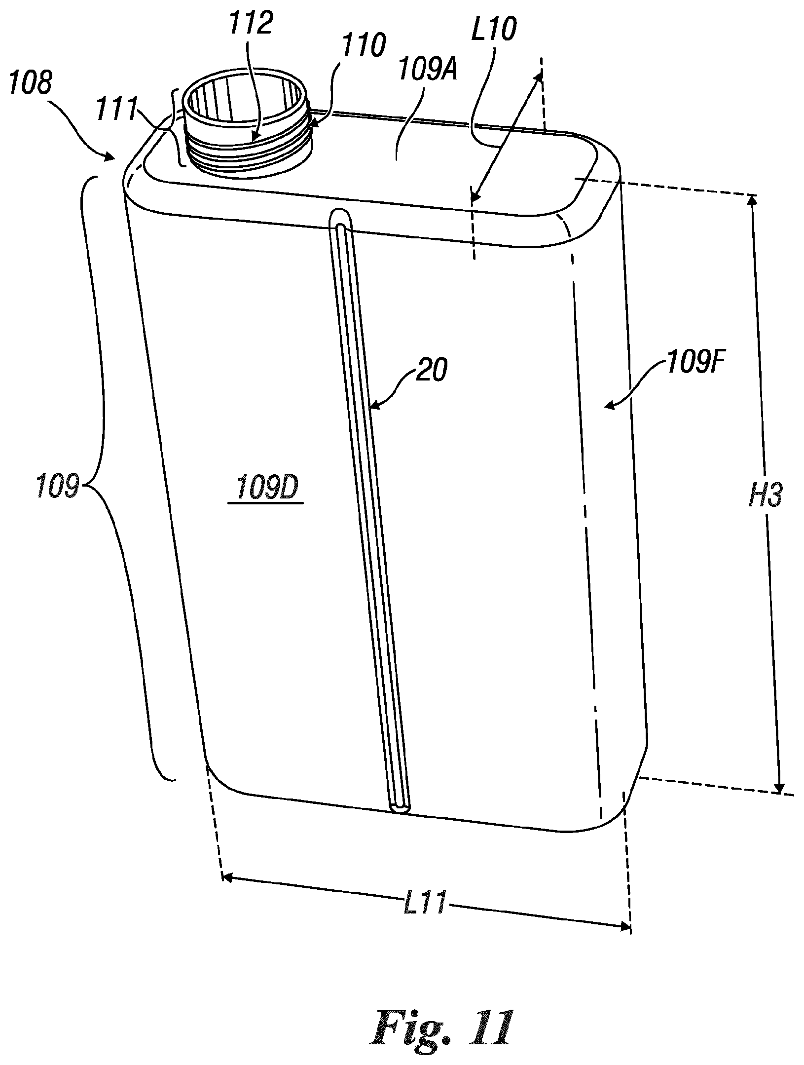 Patent US12139318 Figure 9 – Container for liquid food substances, in particular alcoholic beverages