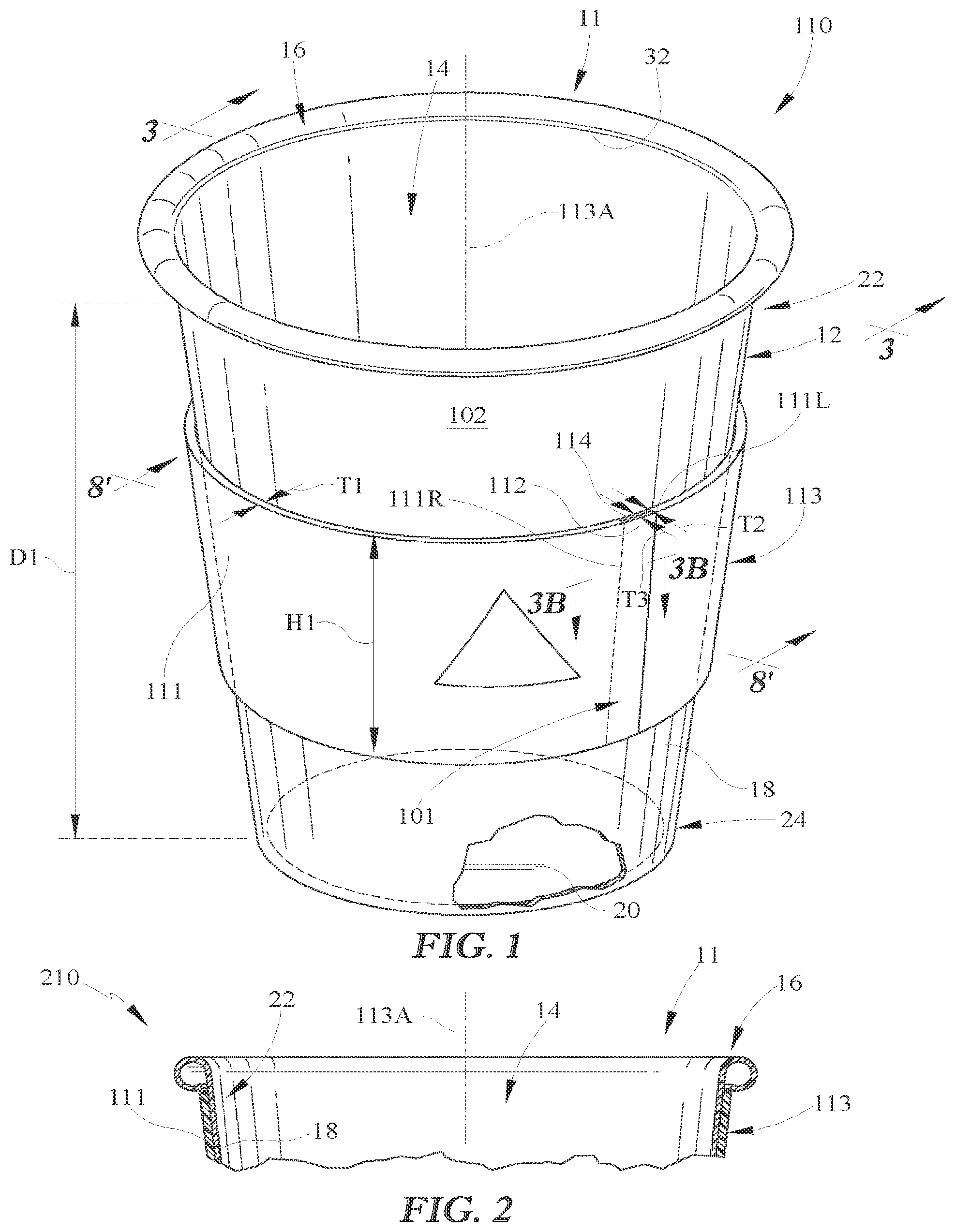 Patent US12139319 Figure 1 – Insulated container