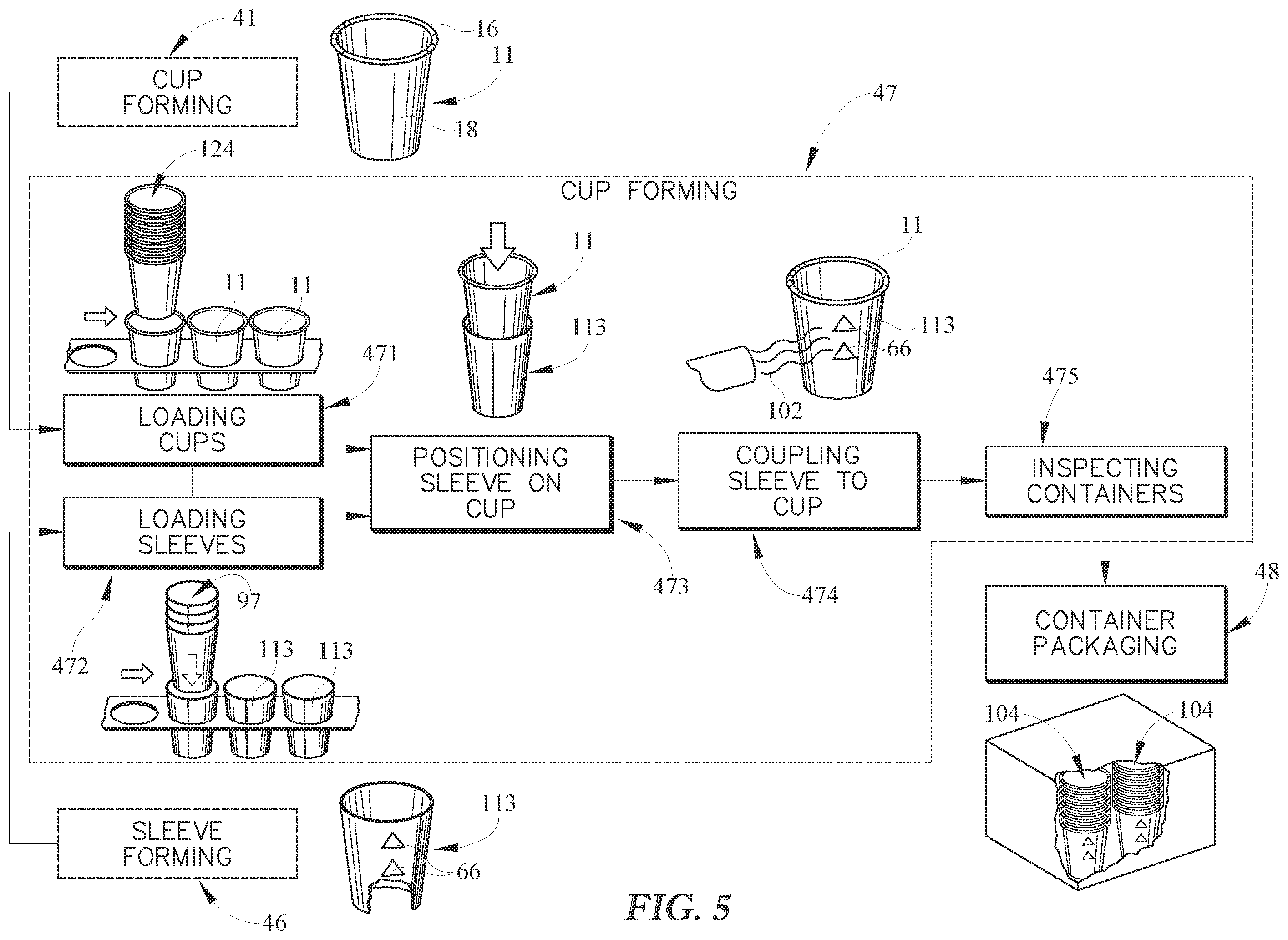 Patent US12139319 Figure 5 – Insulated container