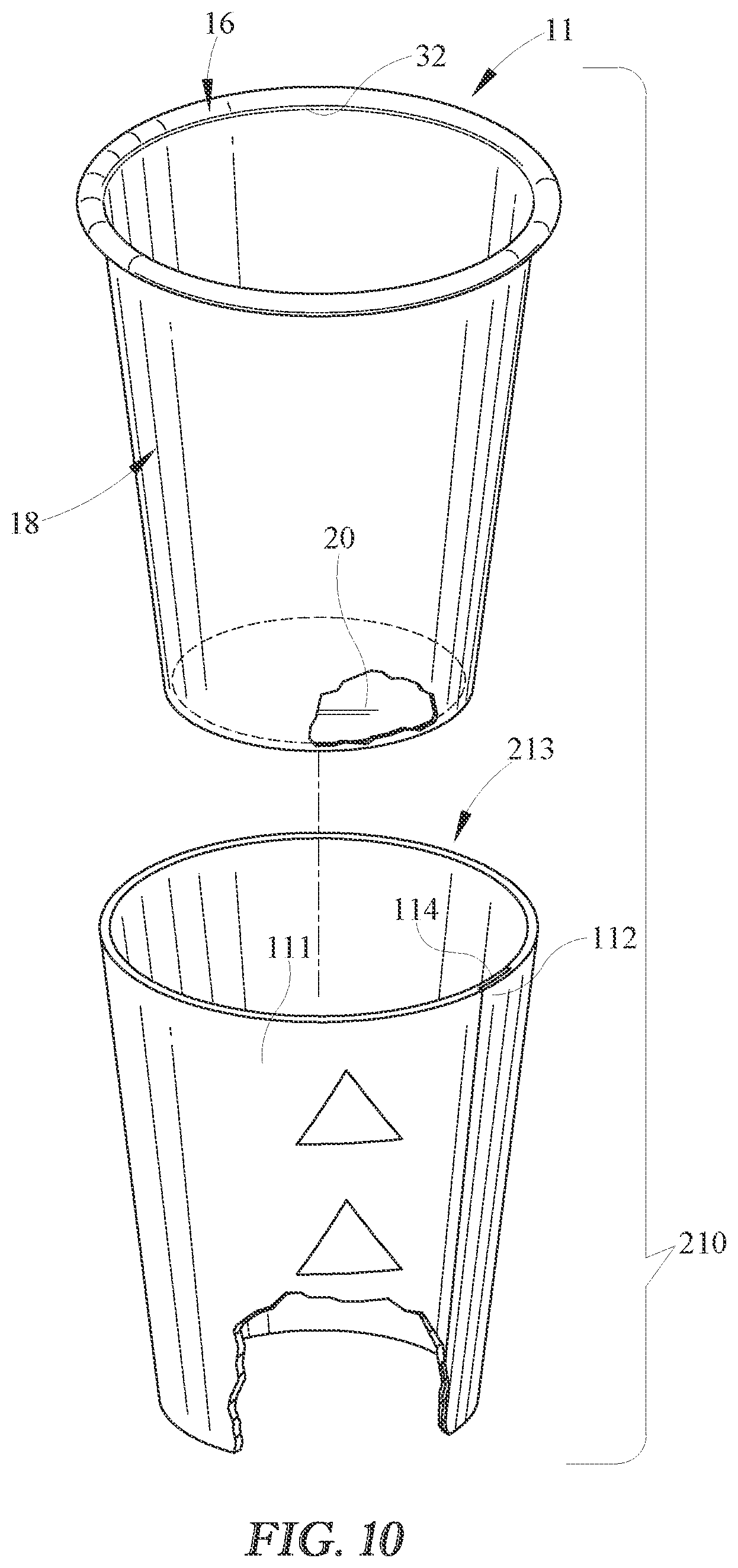 Patent US12139319 Figure 10 – Insulated container