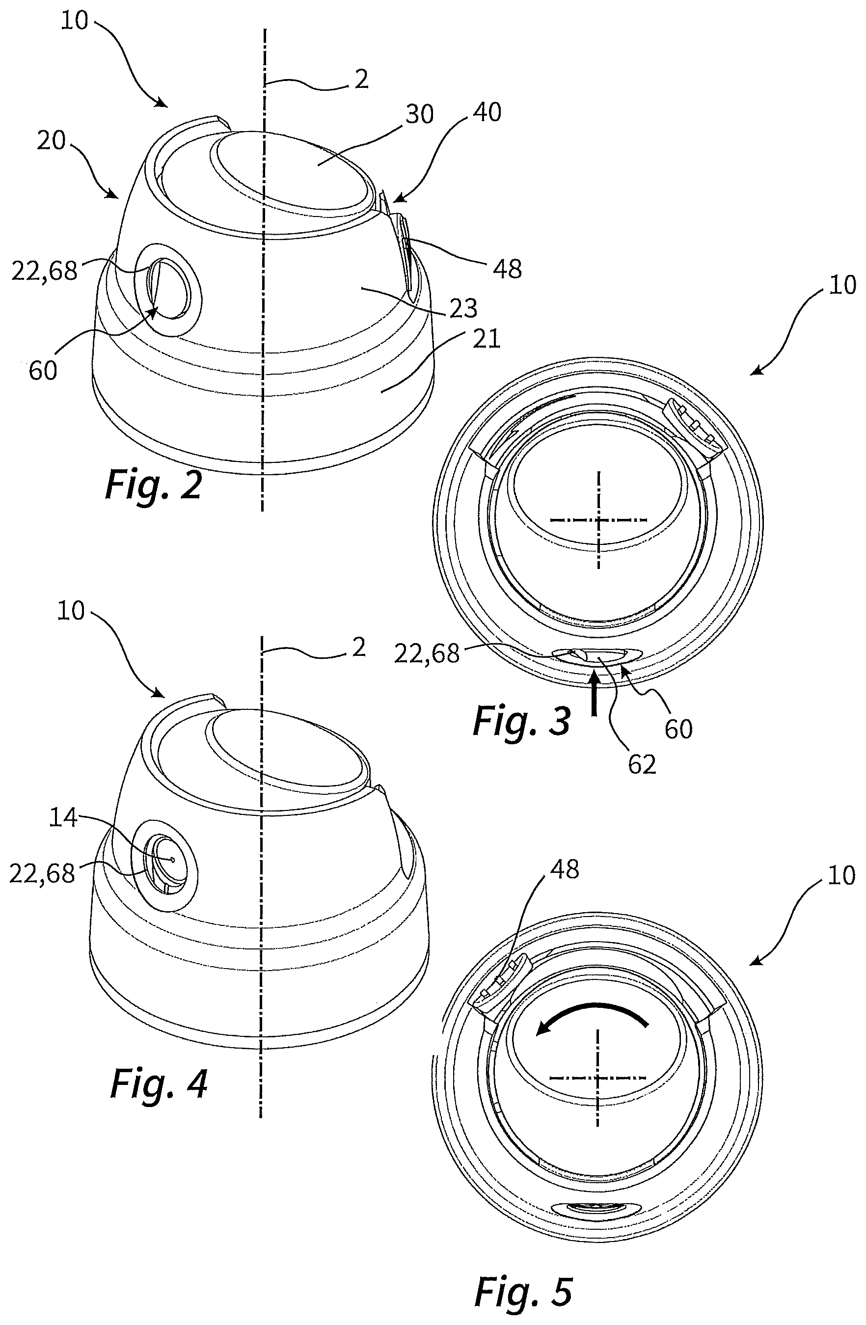 Patent US12139320 Figure 2 – Spray head, and dispenser having such a spray head