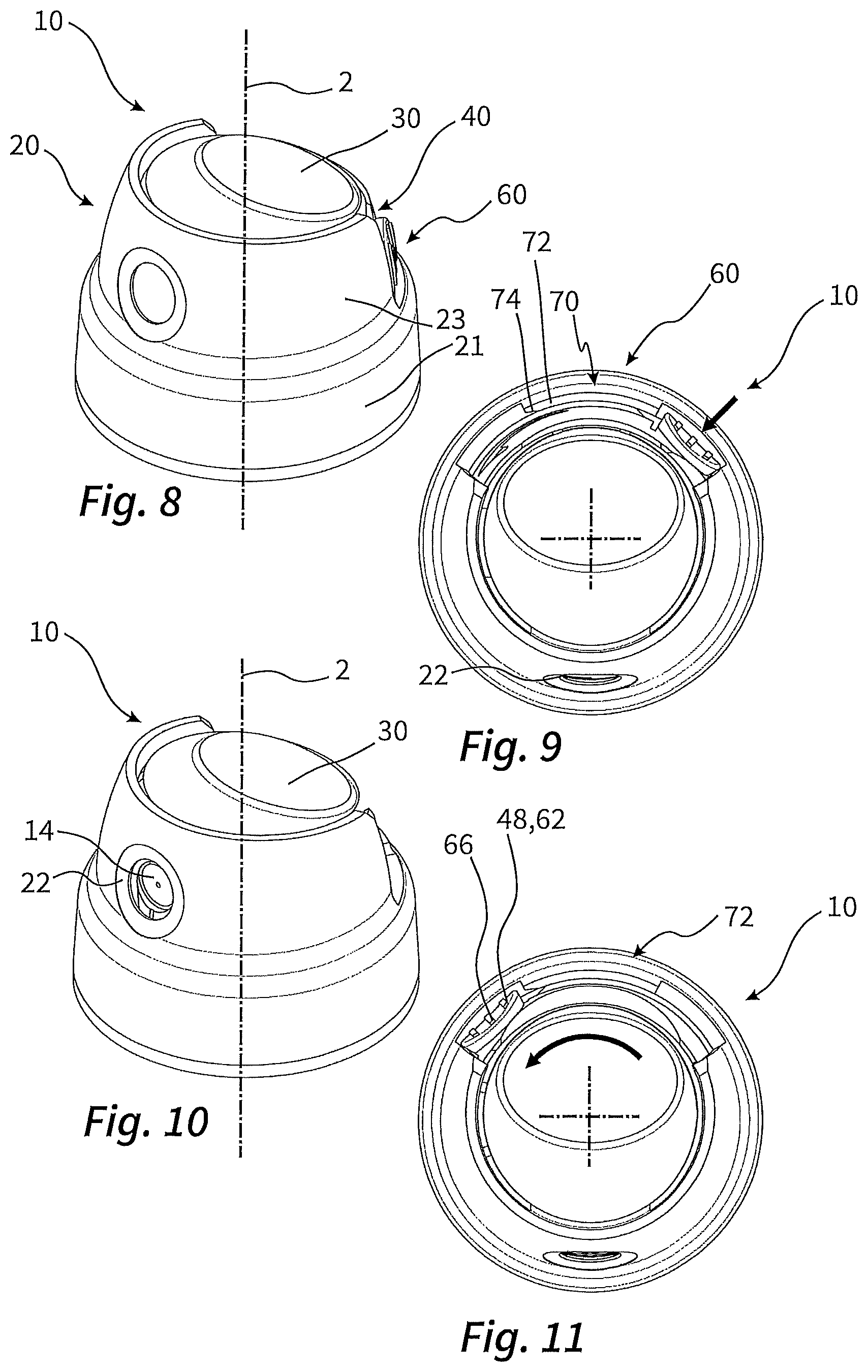 Patent US12139320 Figure 5 – Spray head, and dispenser having such a spray head