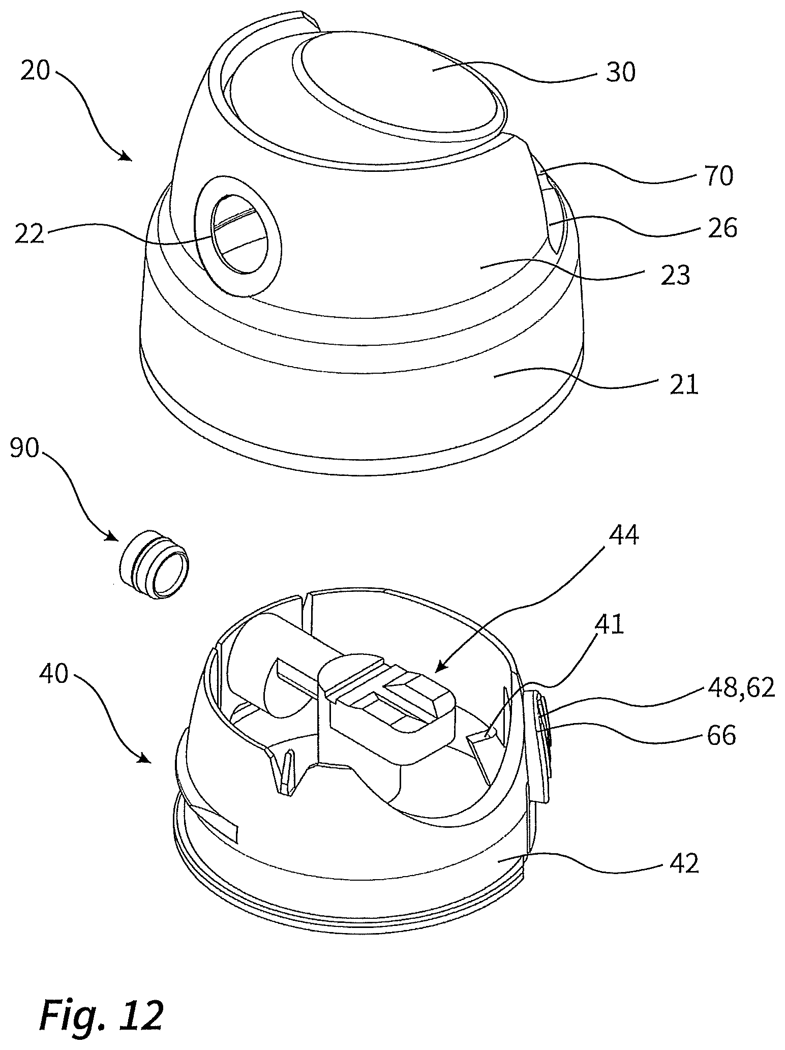 Patent US12139320 Figure 6 – Spray head, and dispenser having such a spray head