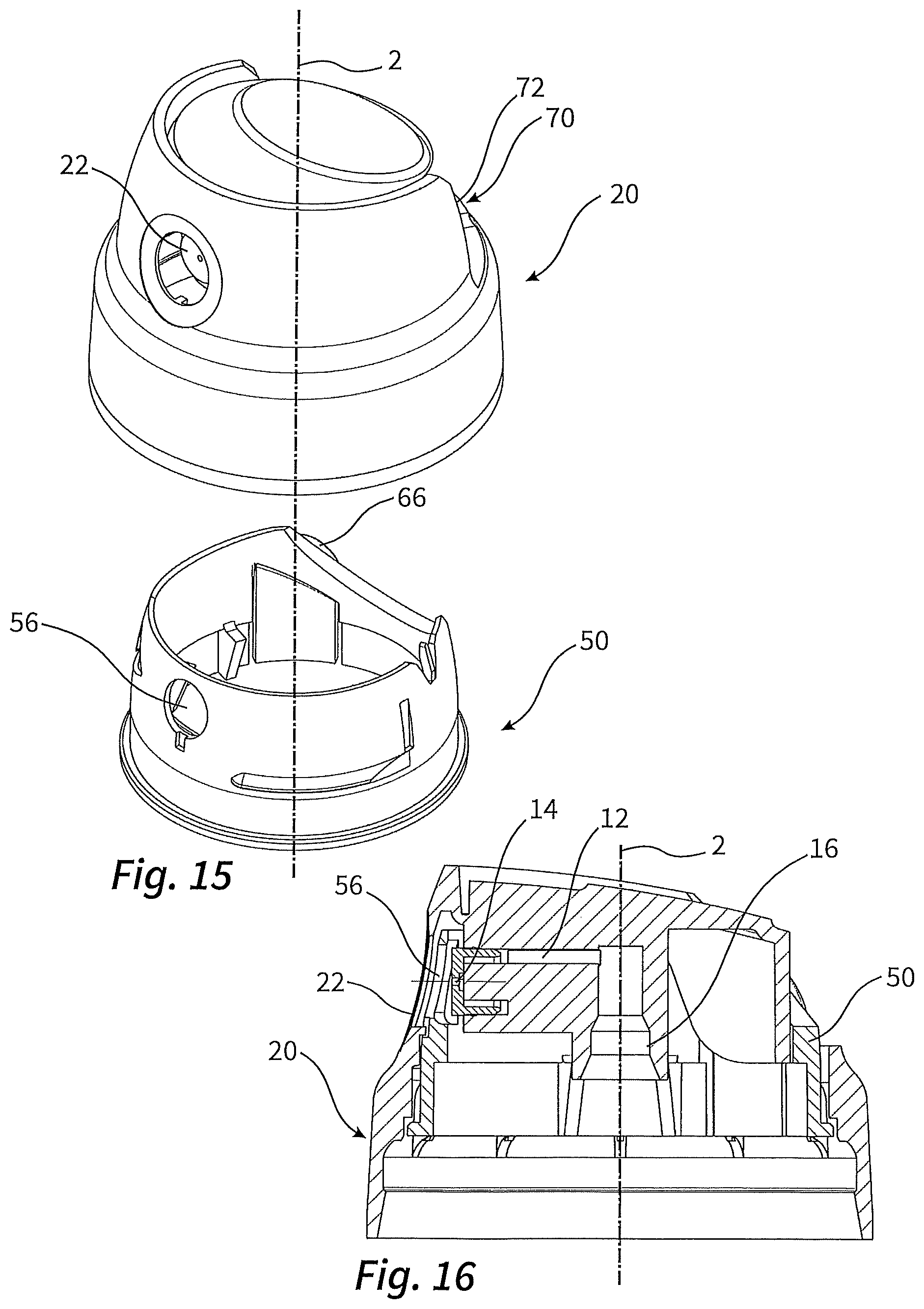 Patent US12139320 Figure 8 – Spray head, and dispenser having such a spray head