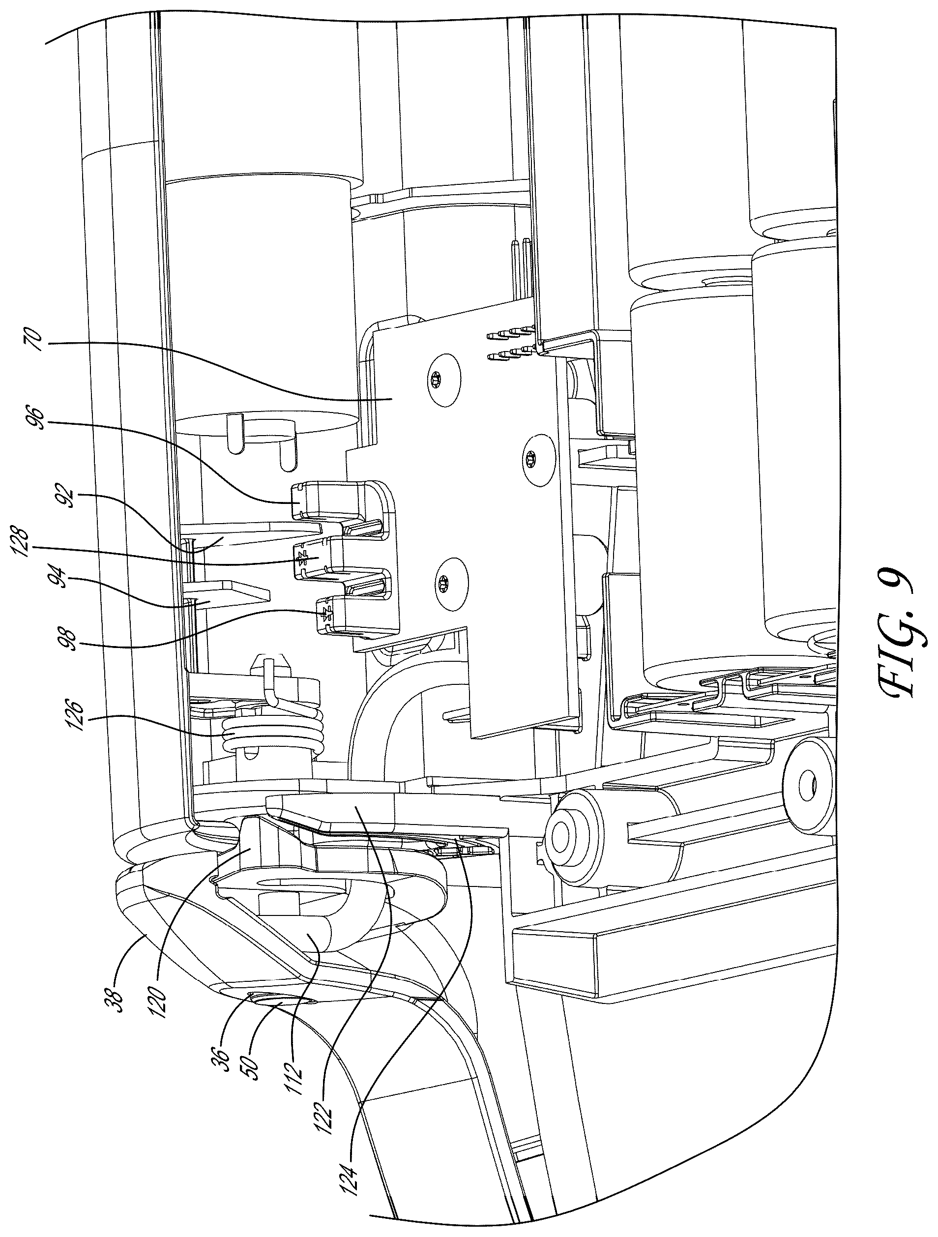 Patent US12139328 Figure 9 – Ultrasonic sensing trash can