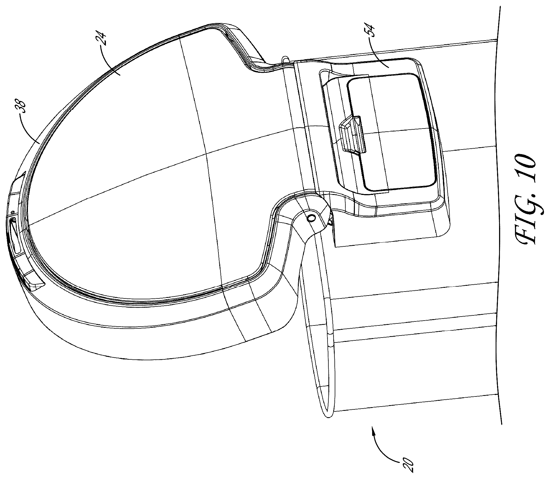 Patent US12139328 Figure 10 – Ultrasonic sensing trash can
