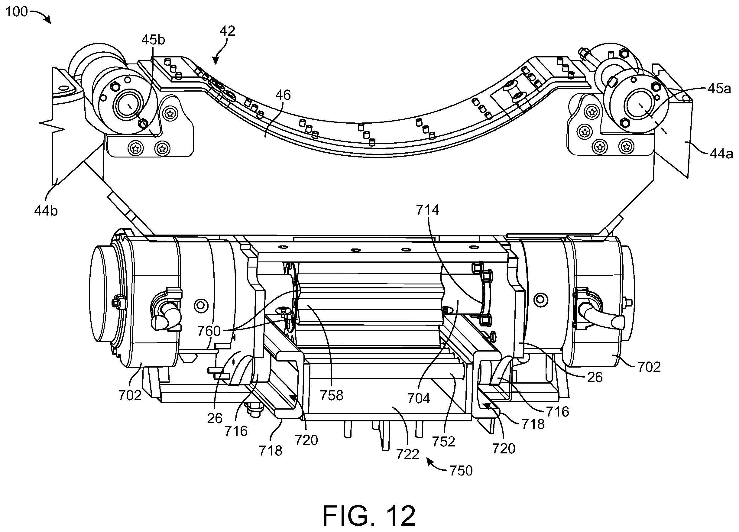 Patent US12139329 Figure 10 – Refuse vehicle with electric lift