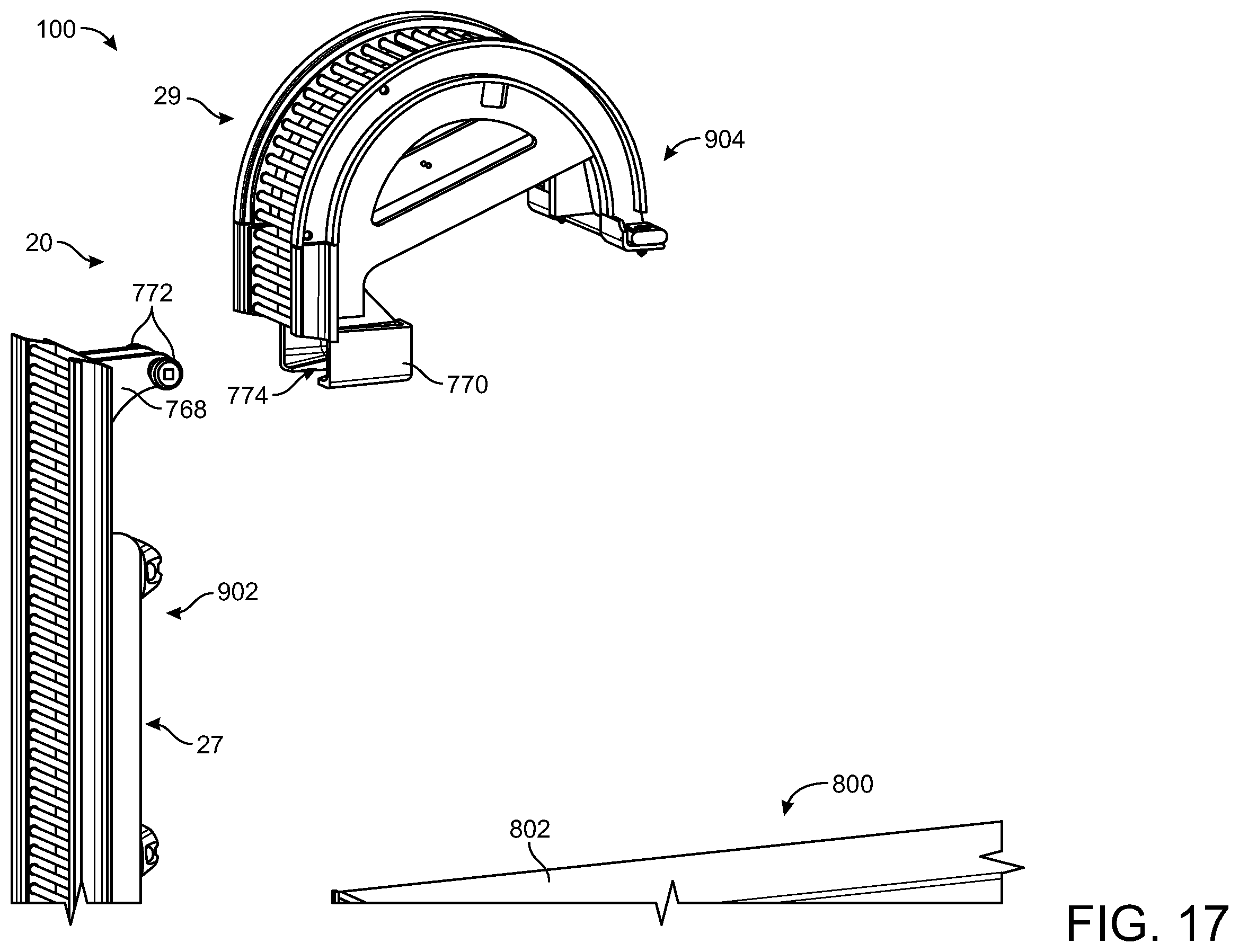 Patent US12139329 Figure 15 – Refuse vehicle with electric lift