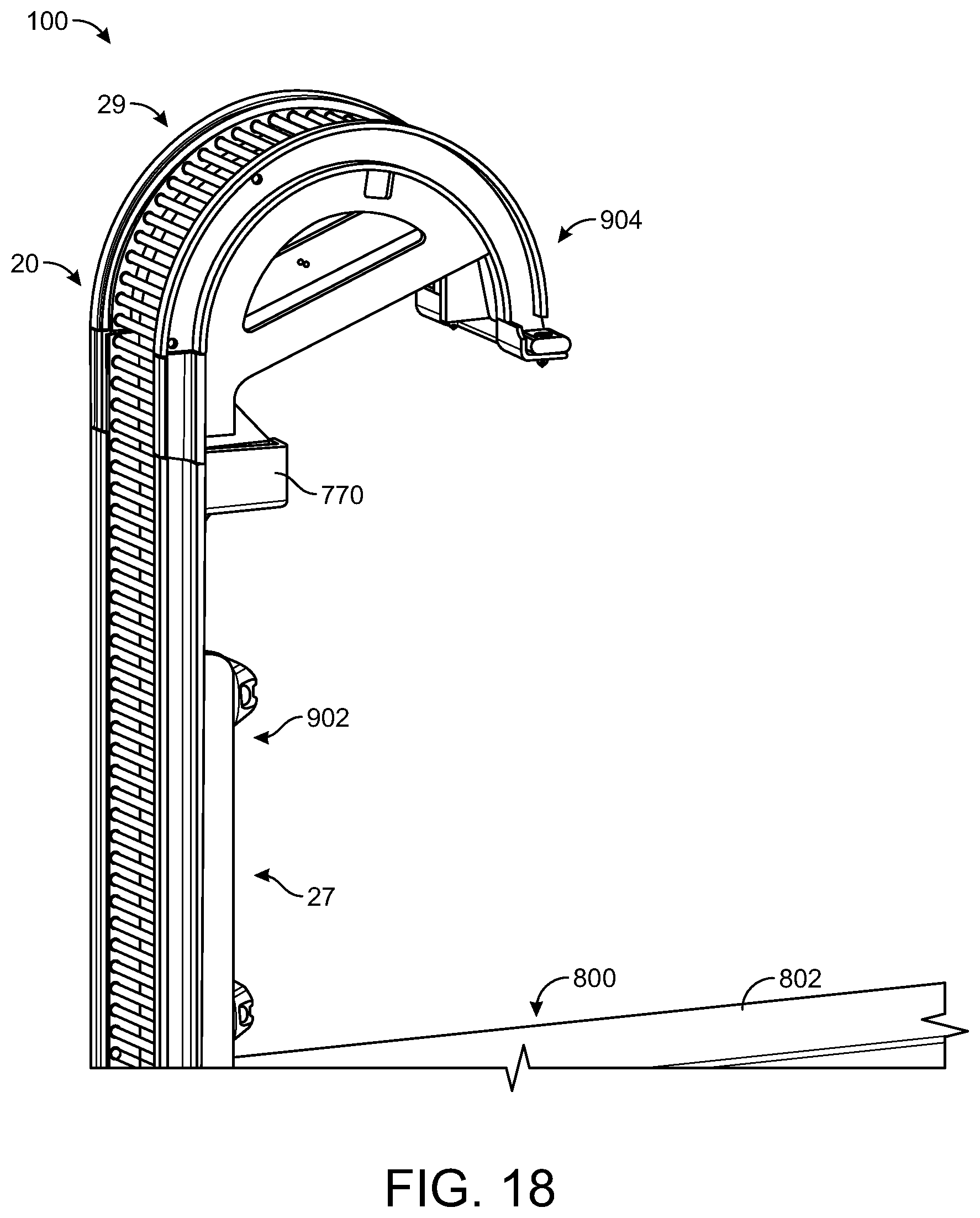 Patent US12139329 Figure 16 – Refuse vehicle with electric lift