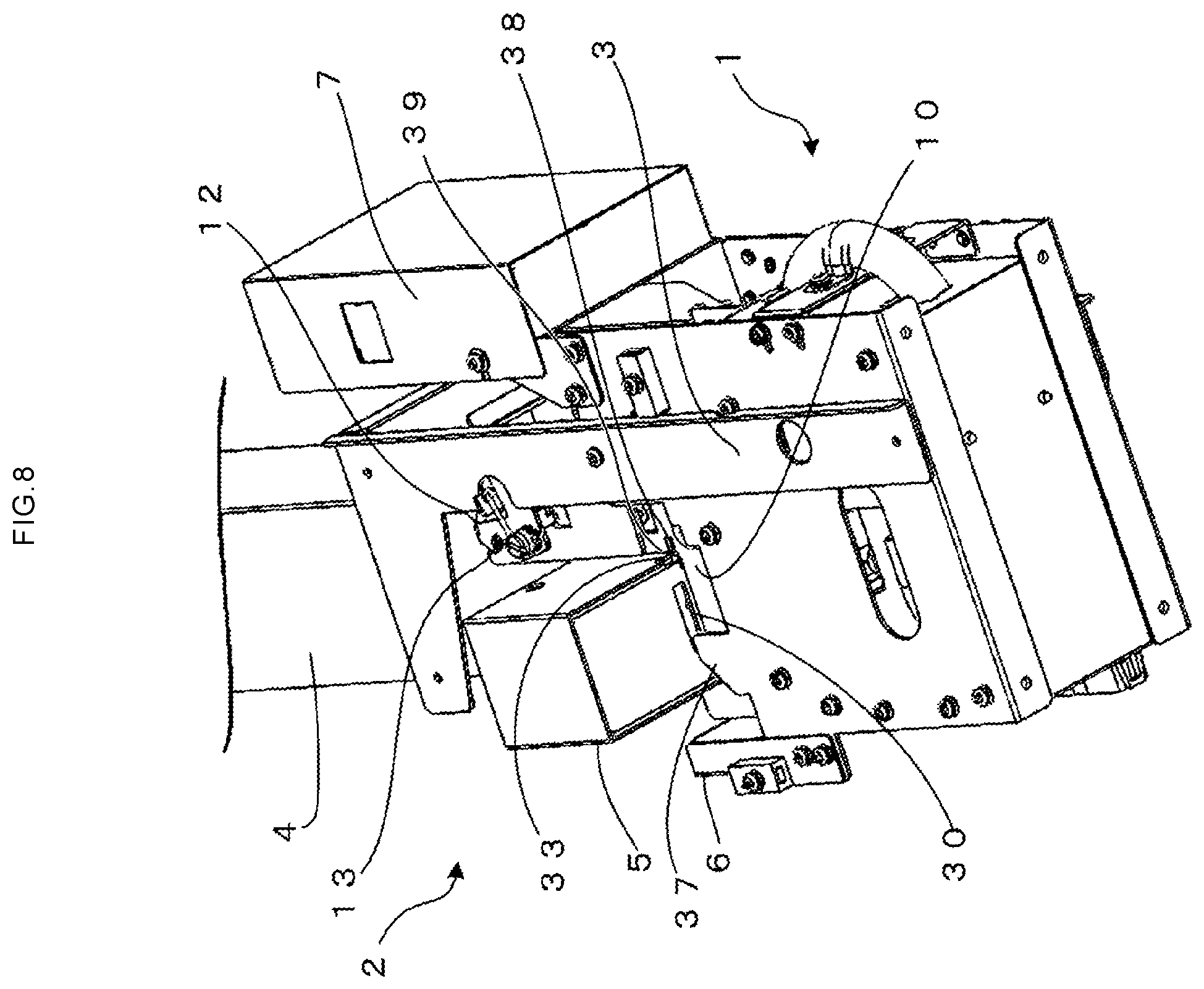 Patent US12139331 Figure 8 – Article storage container and article feeder