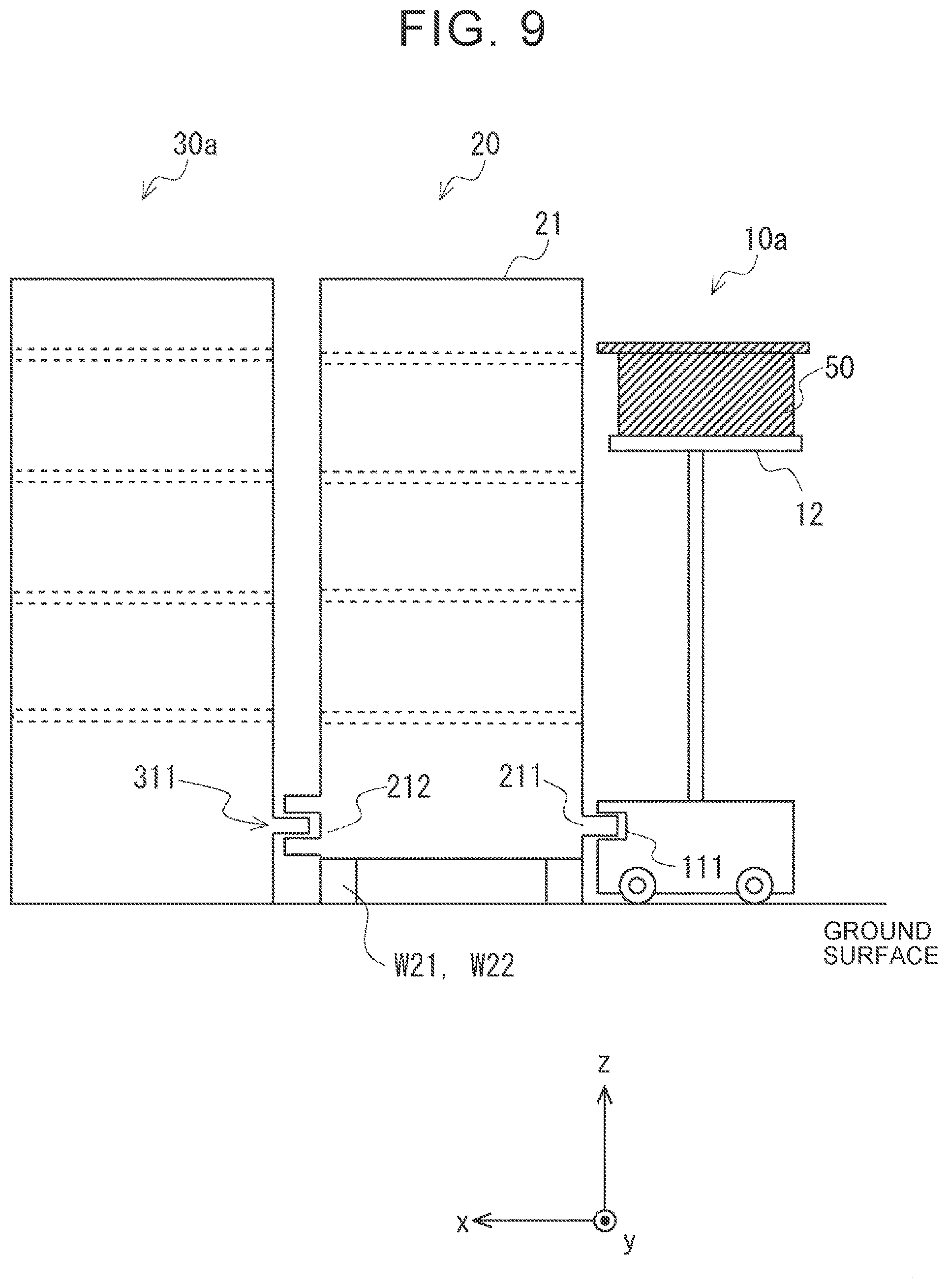 Patent US12139333 Figure 9 – Transport system and transport method