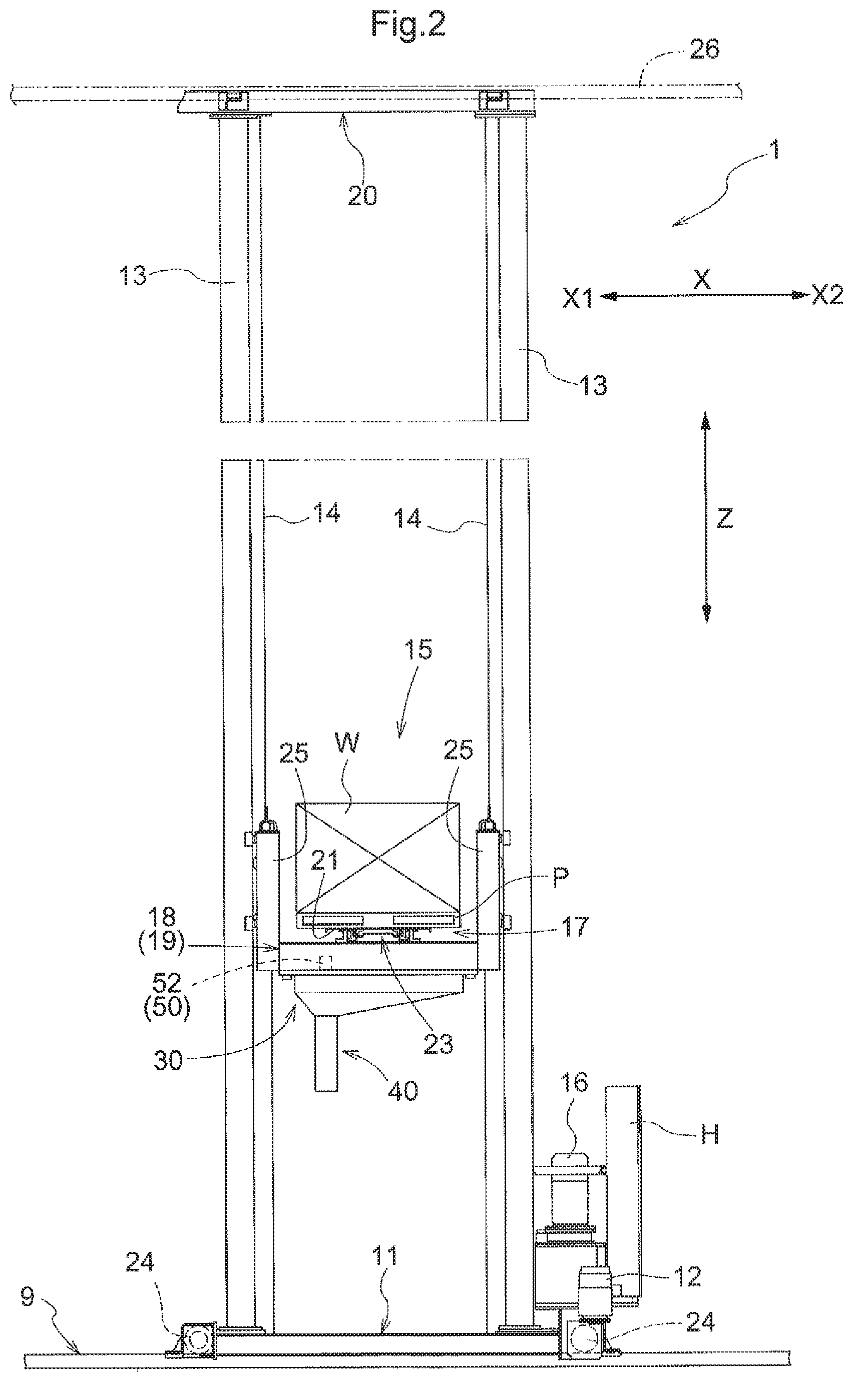 Patent US12139334 Figure 2 – Article transport apparatus