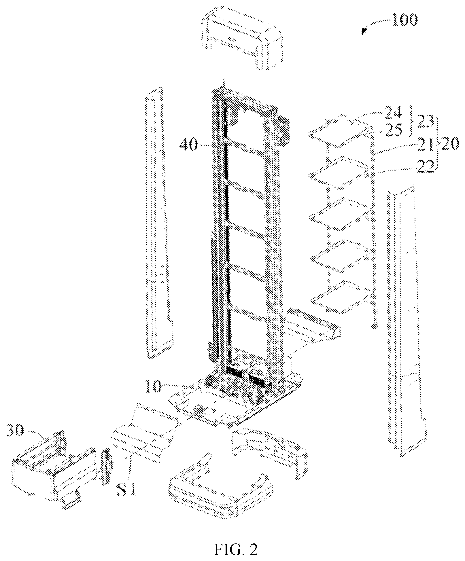 Patent US12139335 Figure 2 – Handling robot