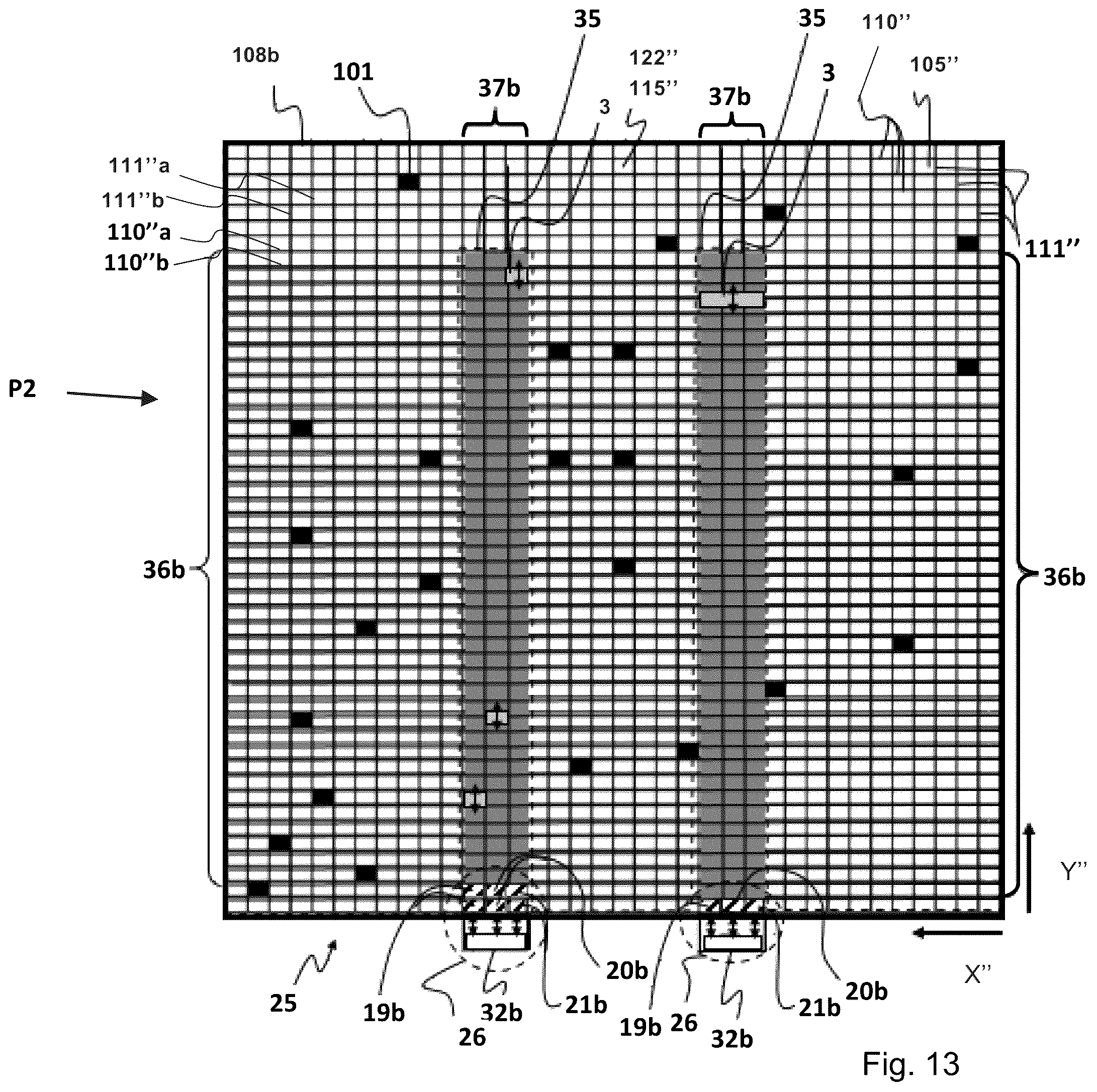 Patent US12139336 Figure 11 – Transport of container handling vehicles between storage grids of different heights