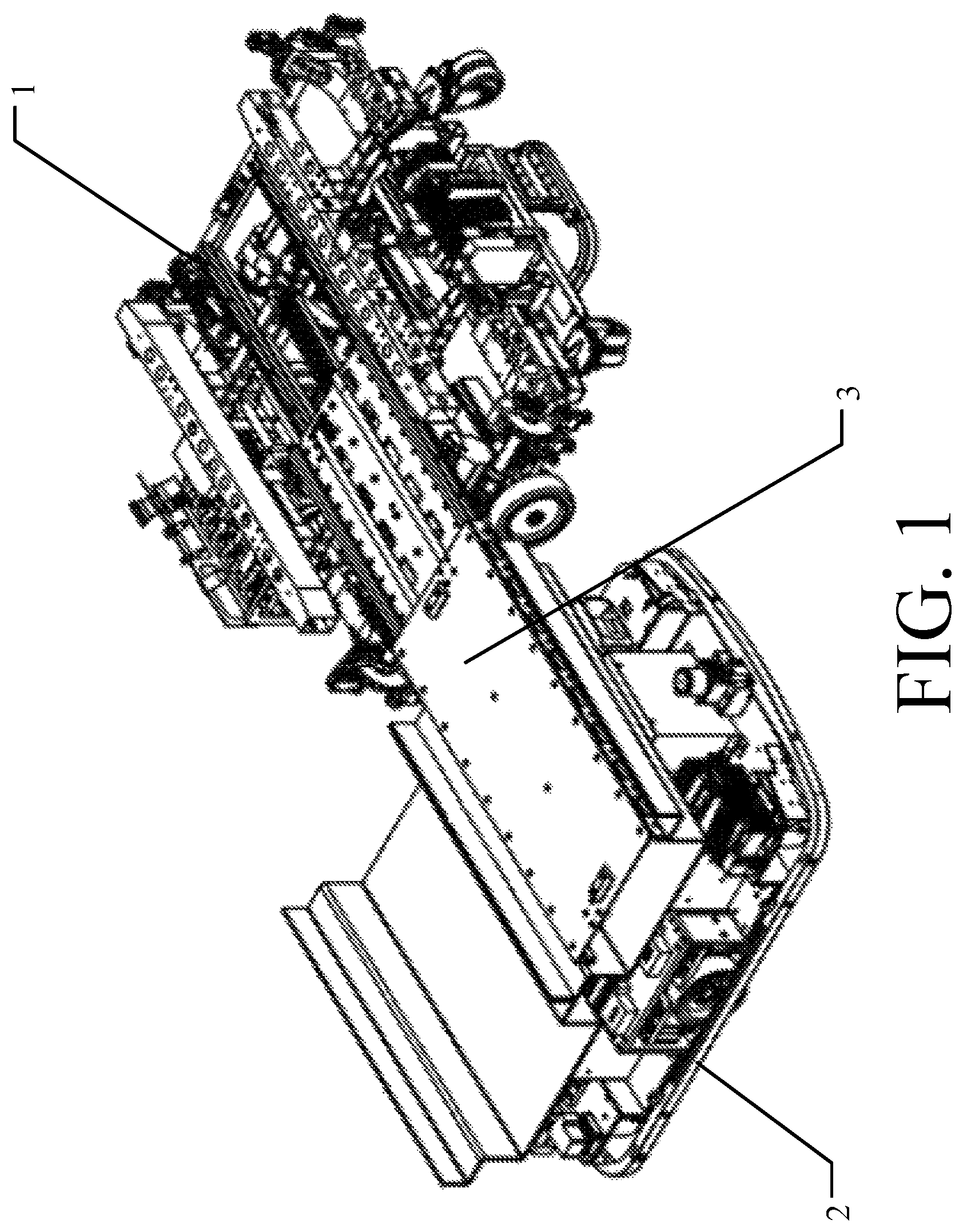 Patent US12139338 Figure 1 – Article transportation system