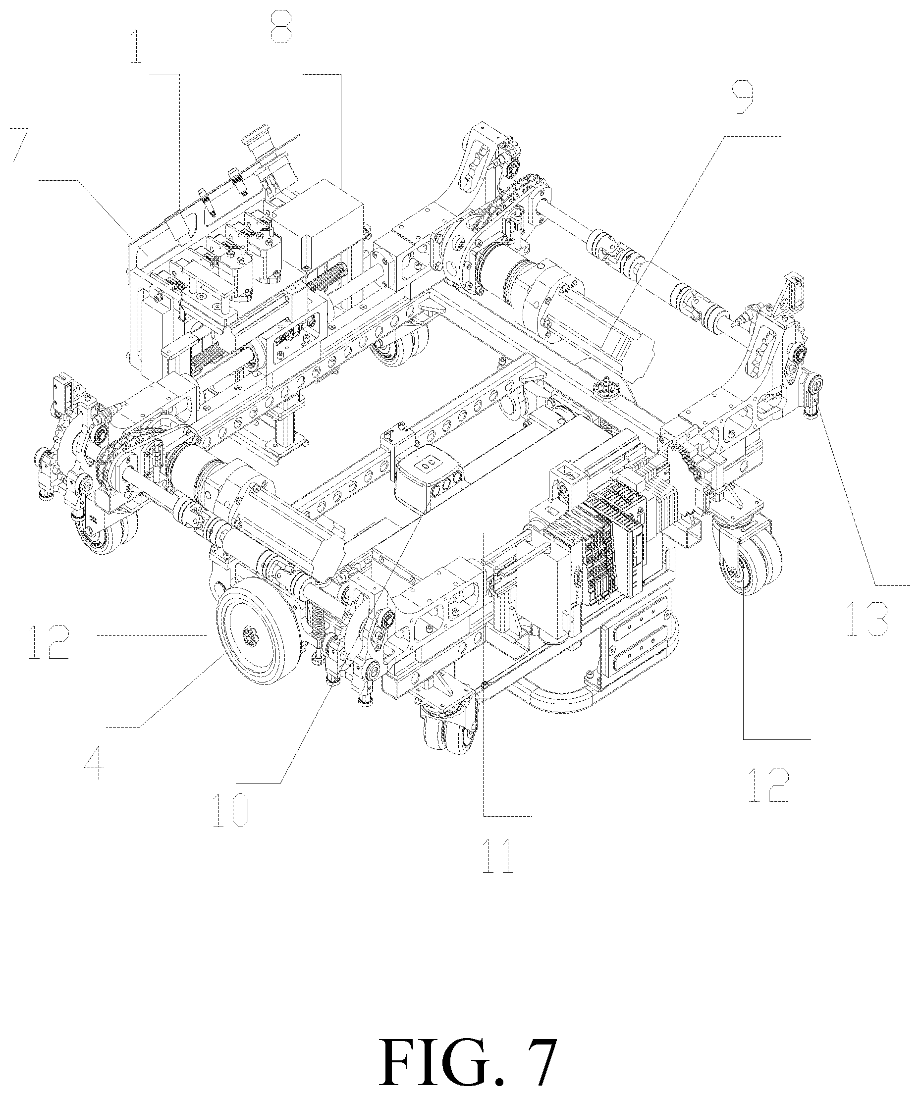 Patent US12139338 Figure 7 – Article transportation system