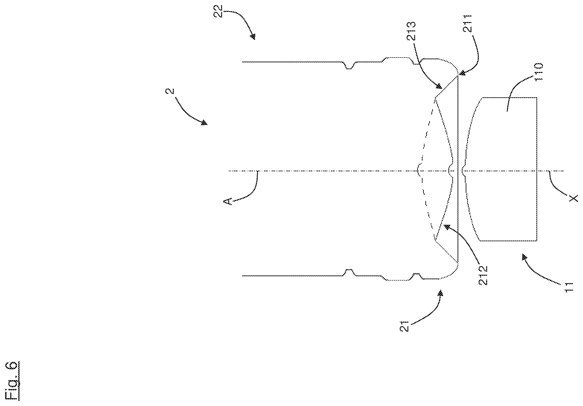 Patent US12139345 Figure 6 – Container bottom inversion device