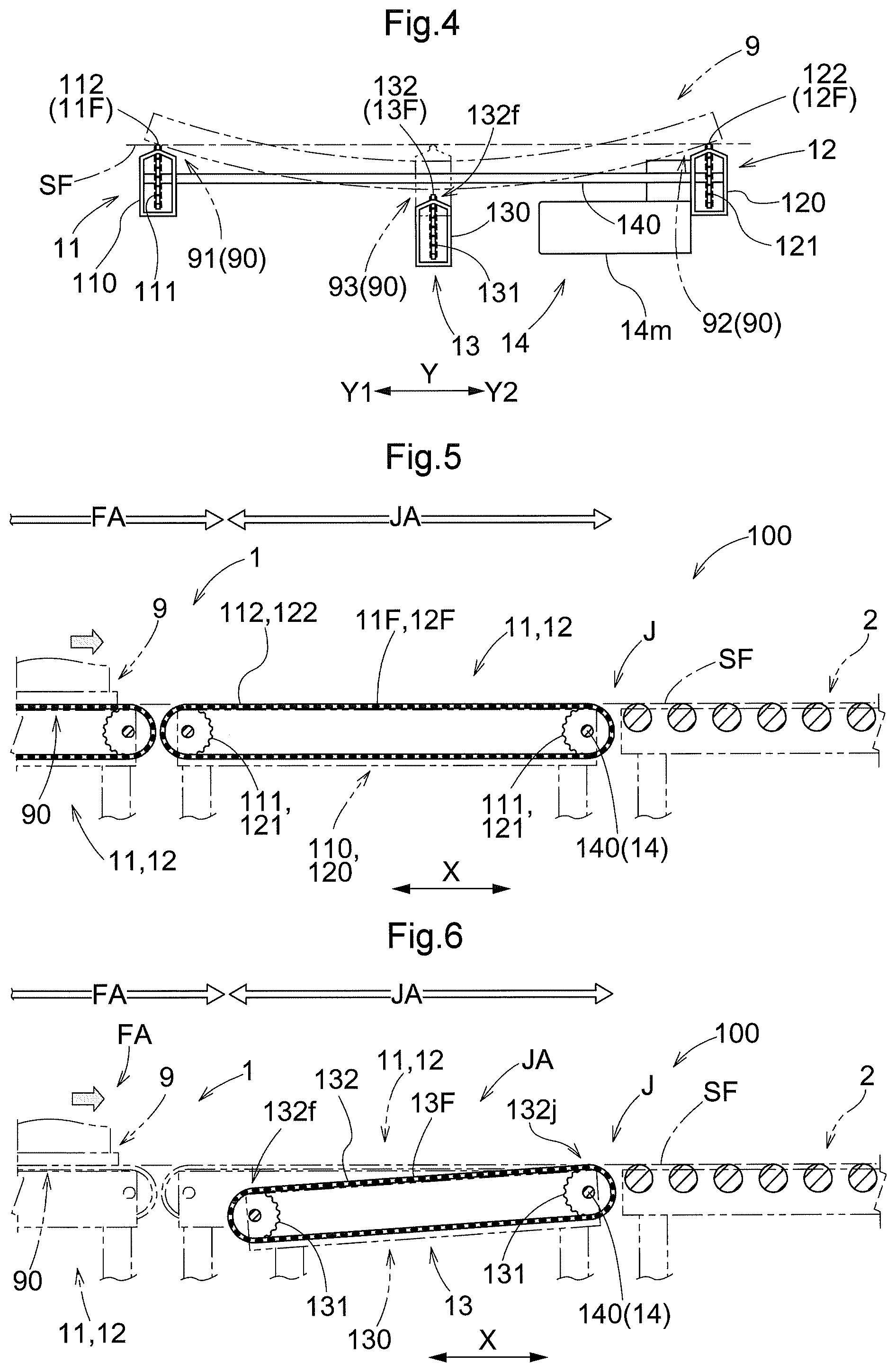Patent US12139347 Figure 3 – Article transport facility