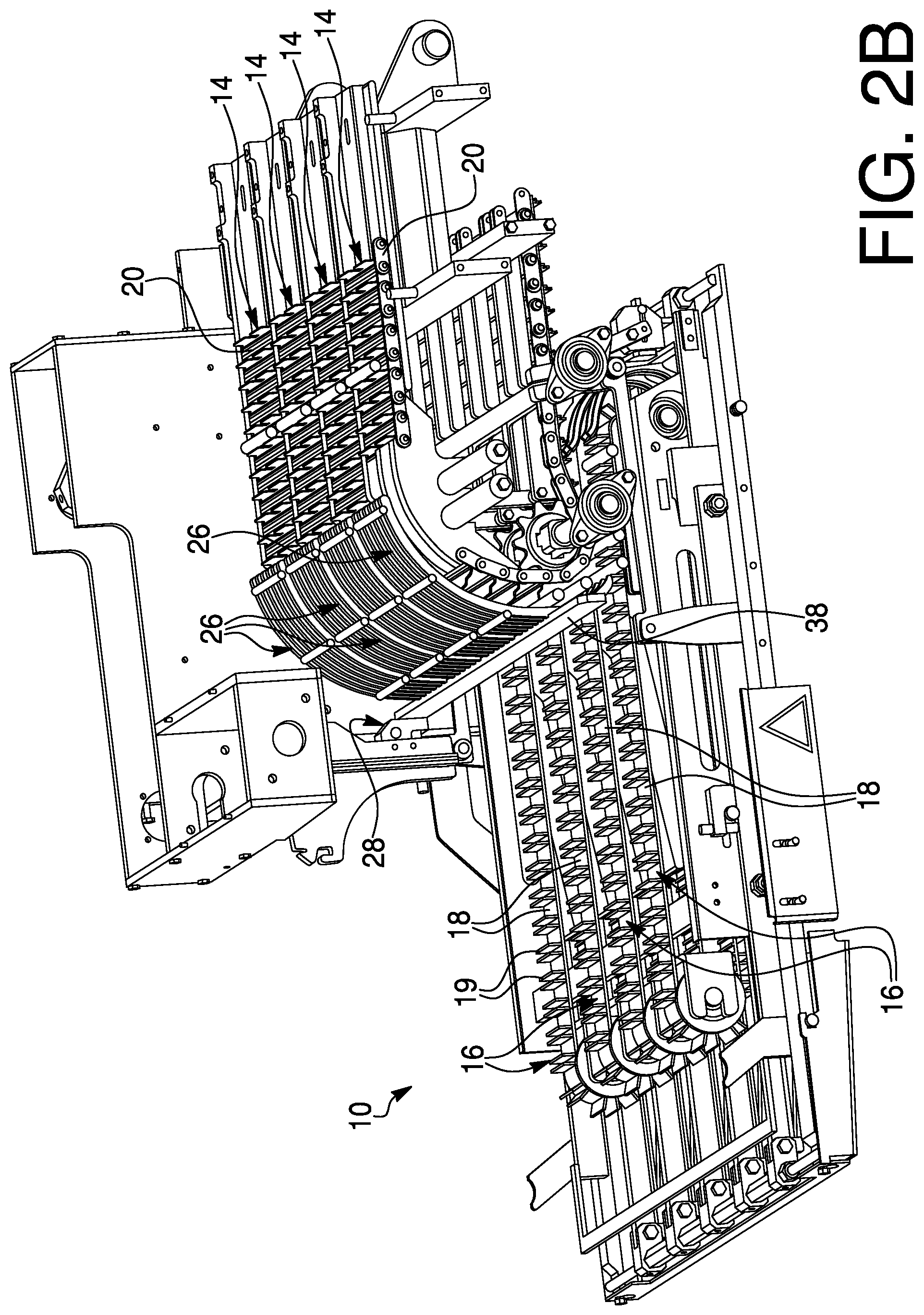 Patent US12139348 Figure 3 – Direct transfer loading apparatus for tubular food articles and method of operation