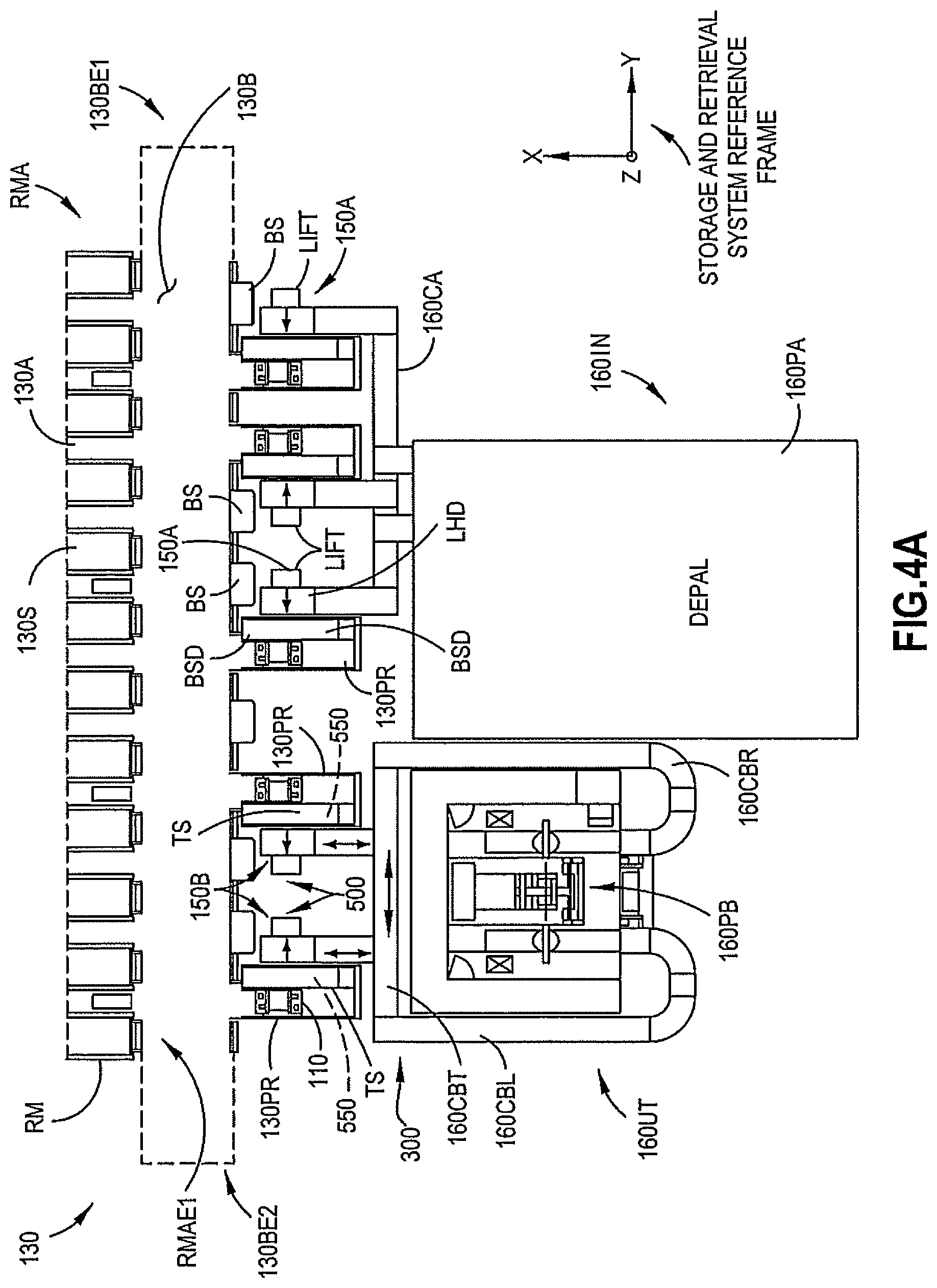 Patent US12139349 Figure 8 – Vertical sequencer for product order fulfillment