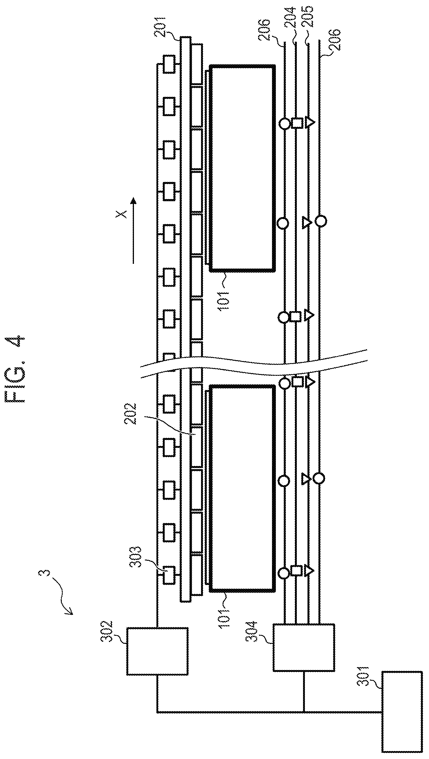 Patent US12139352 Figure 4 – Transport system, processing system, method for manufacturing article, and motor