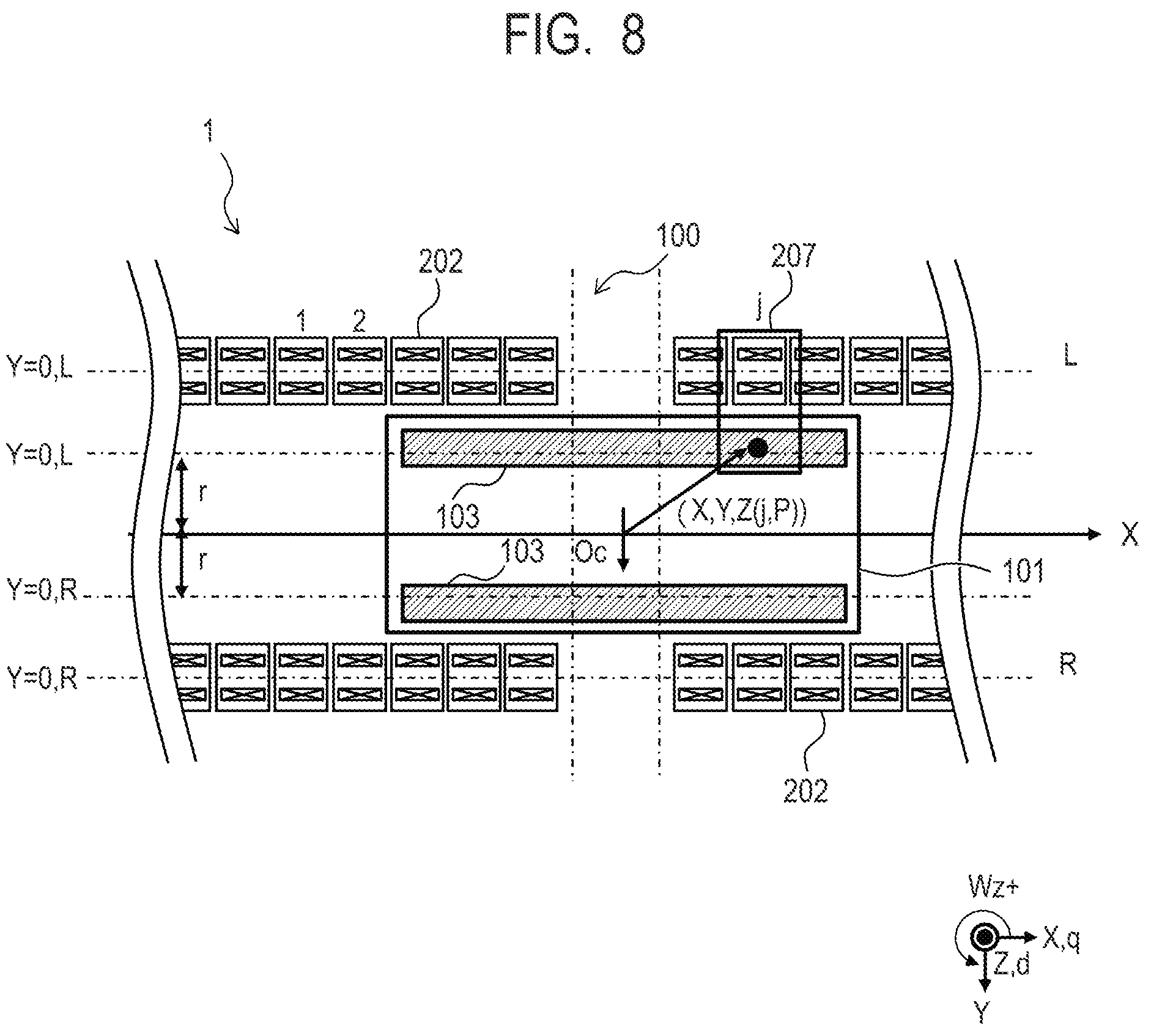 Patent US12139352 Figure 9 – Transport system, processing system, method for manufacturing article, and motor