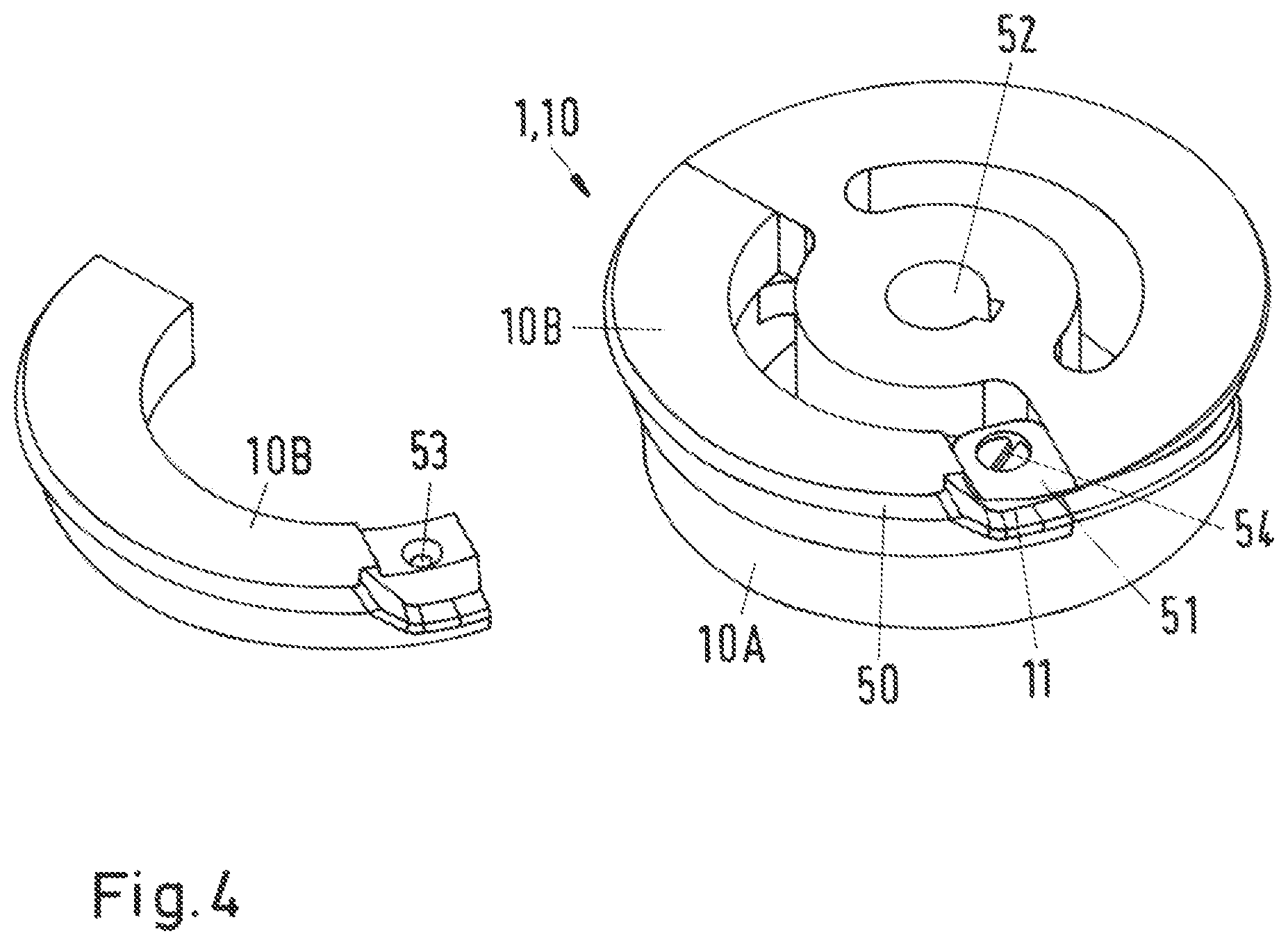 Patent US12139354 Figure 4 – De-stacking device for separating lids