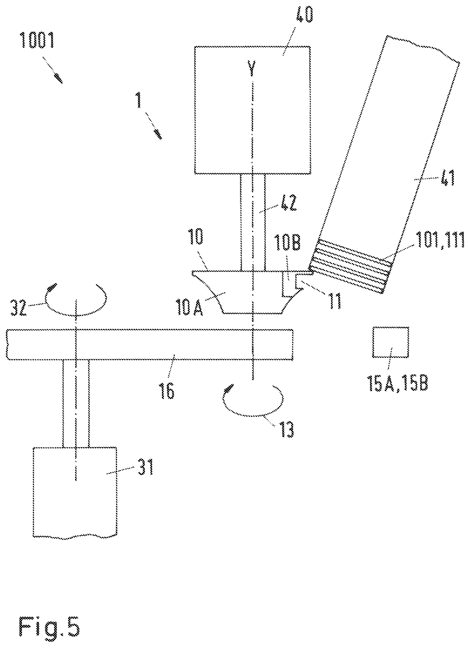 Patent US12139354 Figure 5 – De-stacking device for separating lids