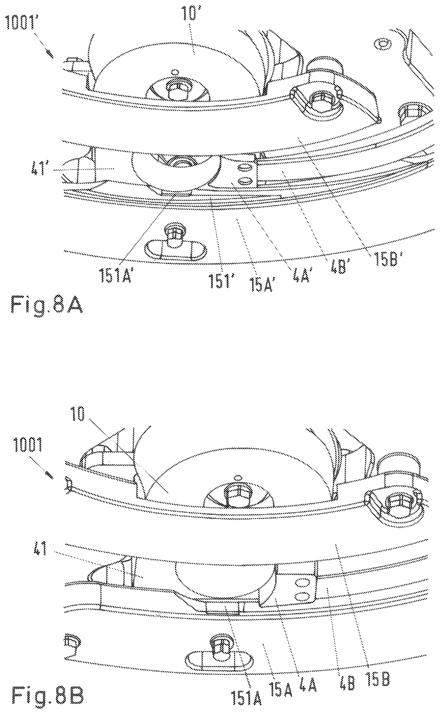 Patent US12139354 Figure 7 – De-stacking device for separating lids