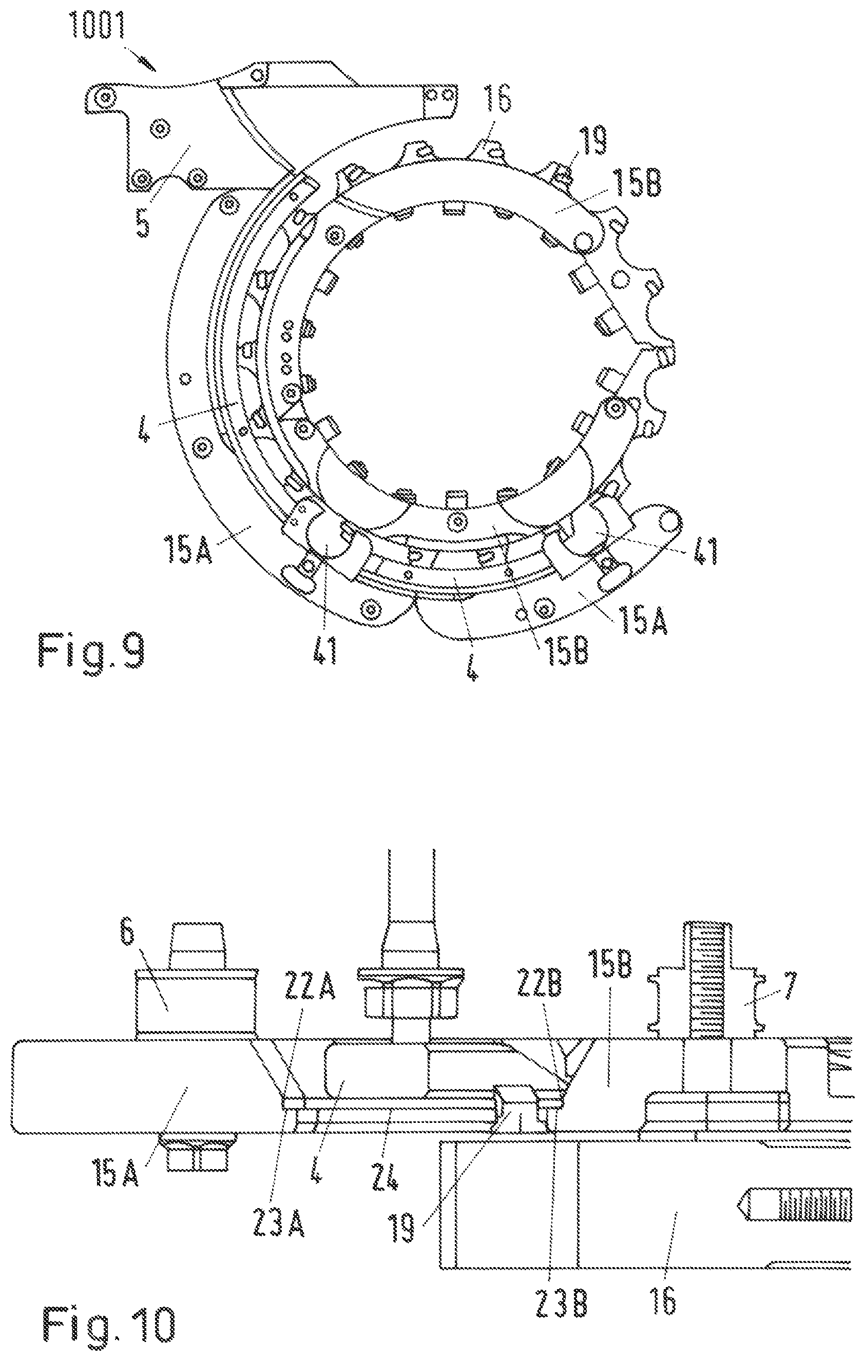 Patent US12139354 Figure 8 – De-stacking device for separating lids