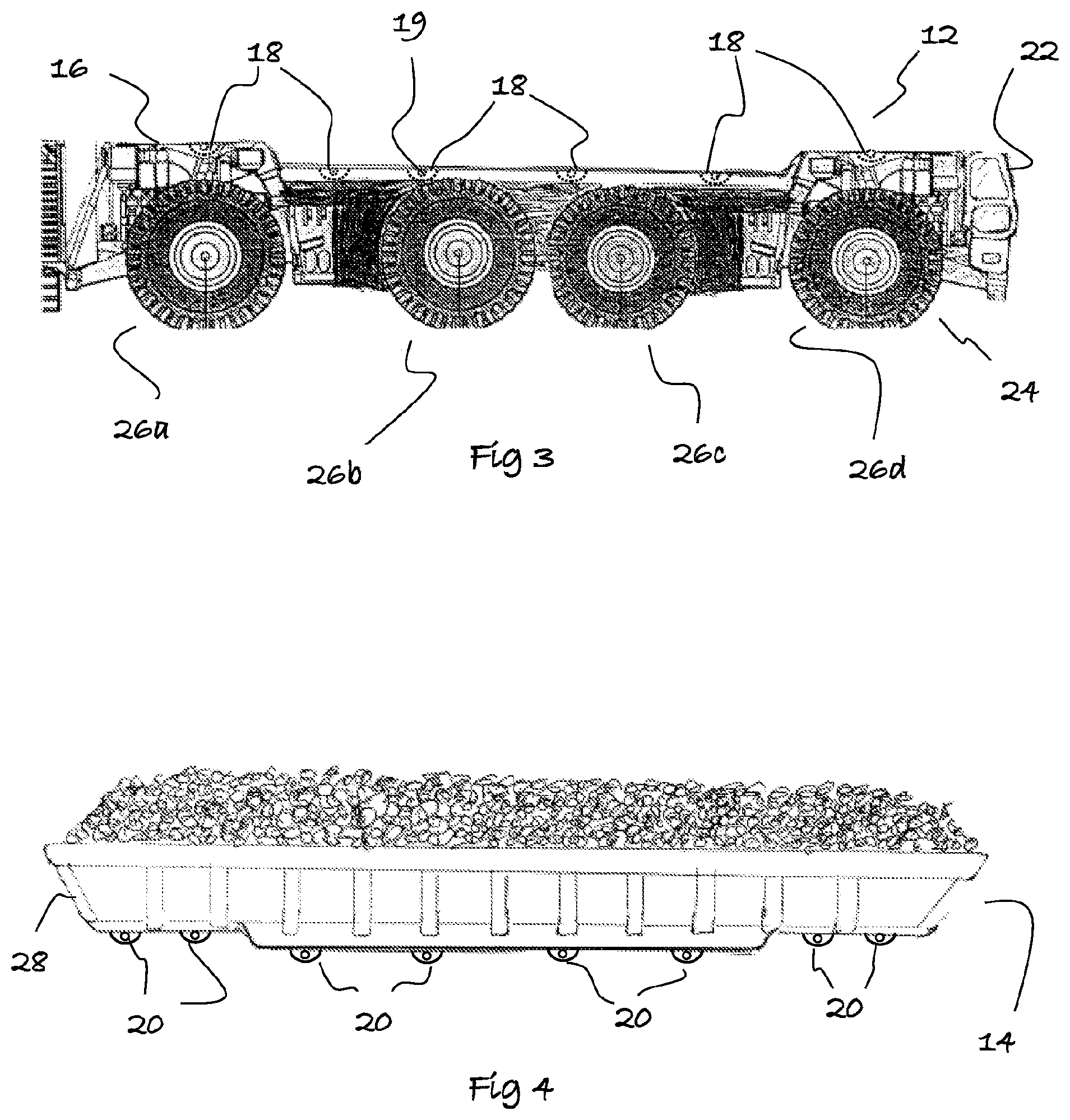 Patent US12139356 Figure 2 – Material handling system and method and load carrying vehicle thereof