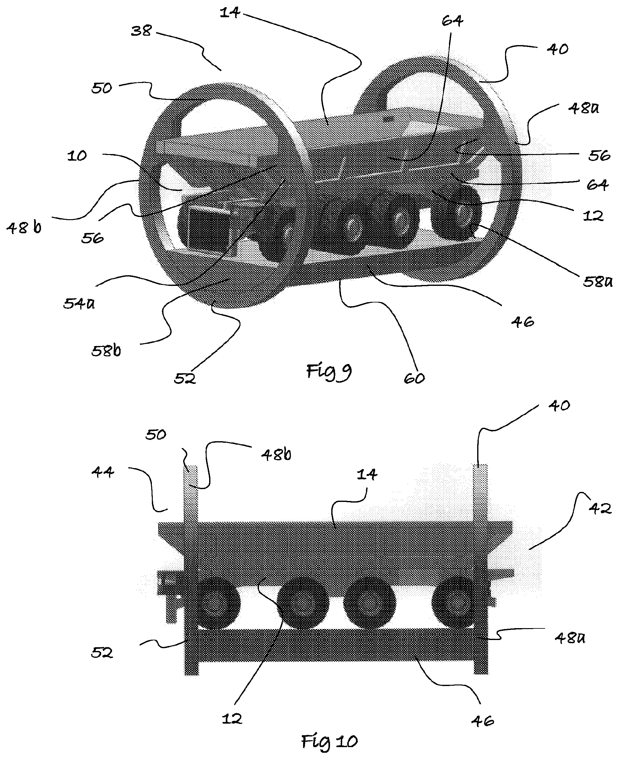 Patent US12139356 Figure 5 – Material handling system and method and load carrying vehicle thereof