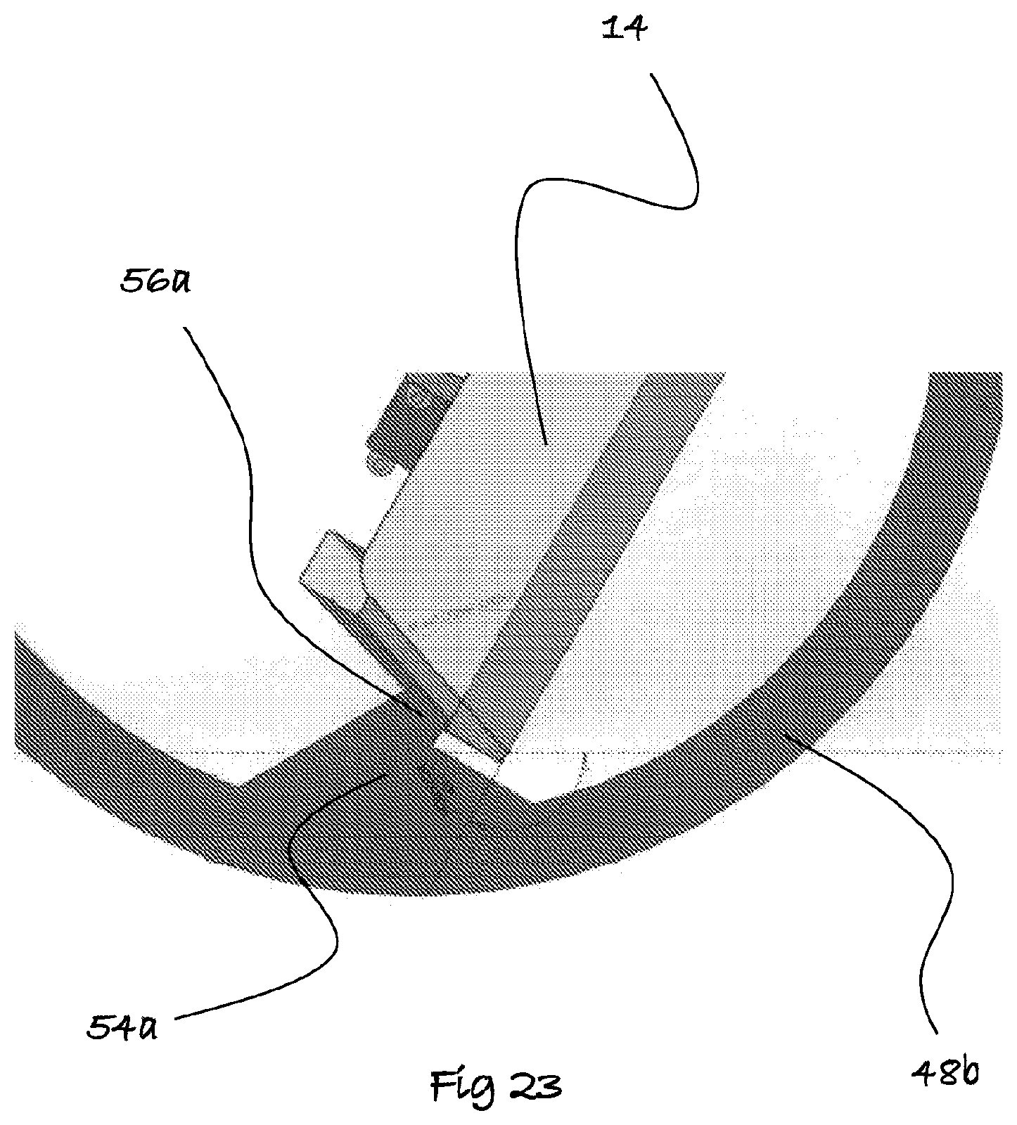 Patent US12139356 Figure 12 – Material handling system and method and load carrying vehicle thereof