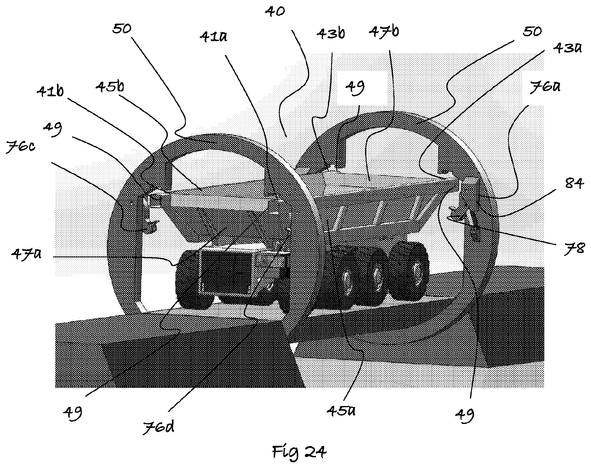 Patent US12139356 Figure 13 – Material handling system and method and load carrying vehicle thereof