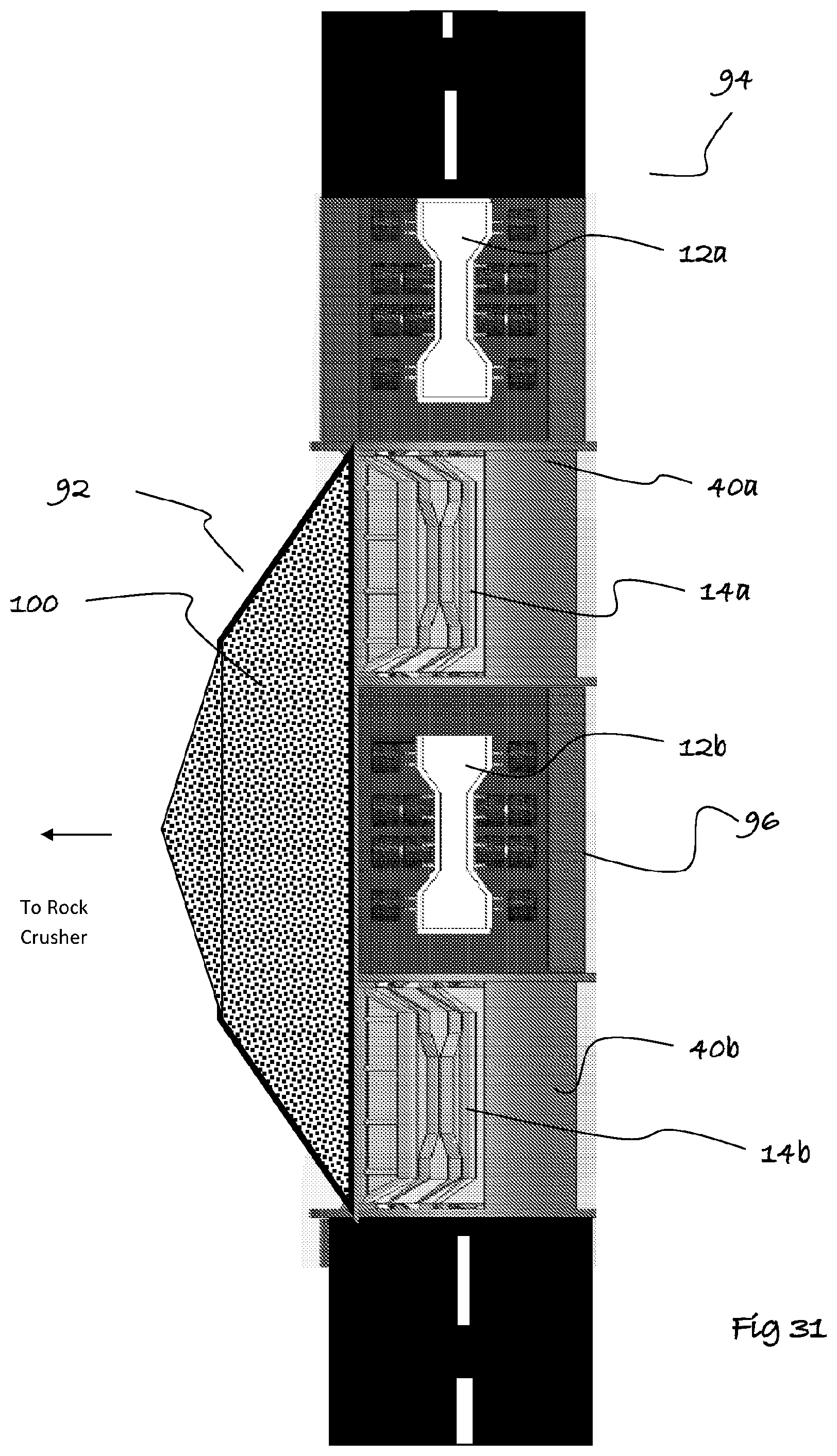 Patent US12139356 Figure 17 – Material handling system and method and load carrying vehicle thereof
